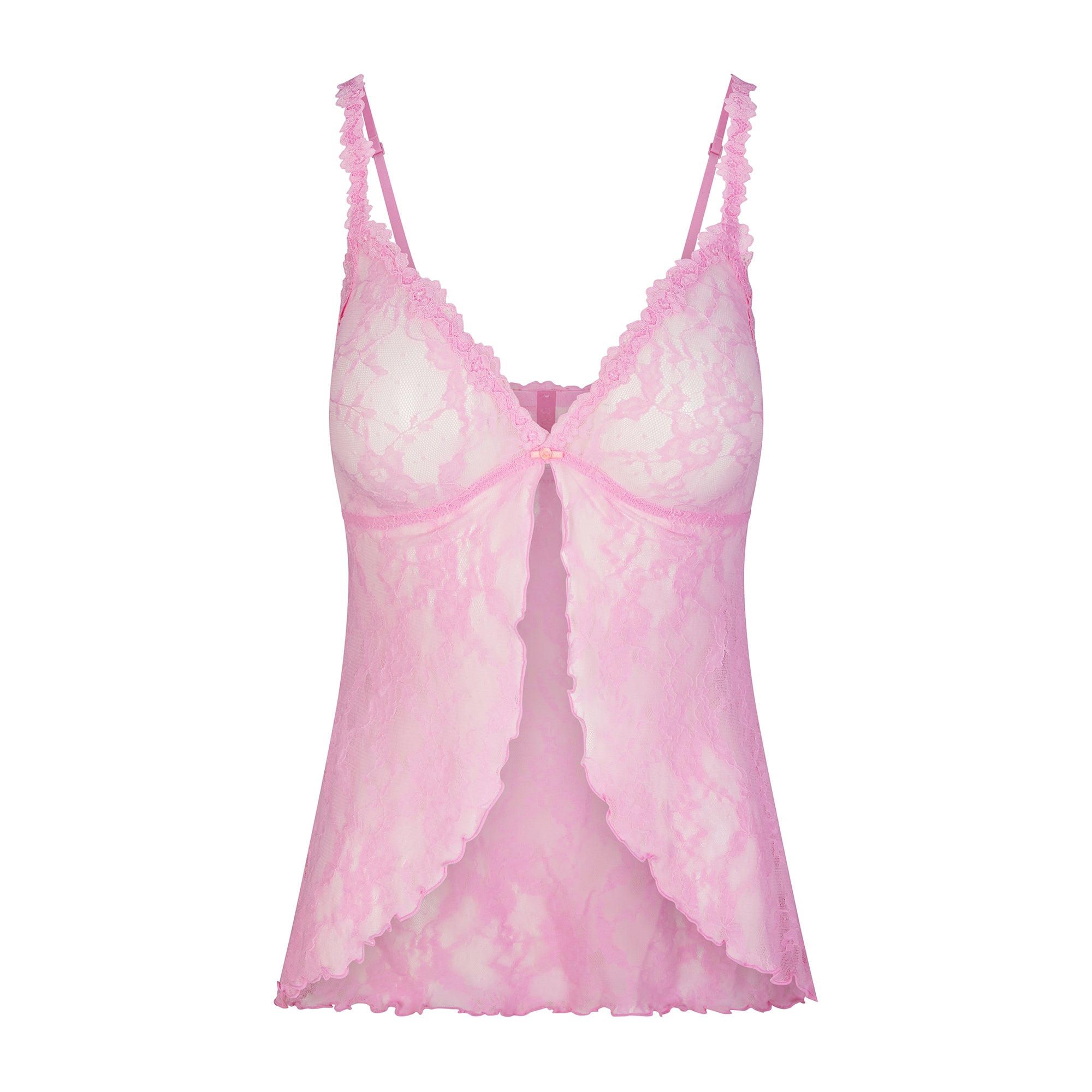STRETCH LACE BABYDOLL TOP | COTTON CANDY - Image 5
