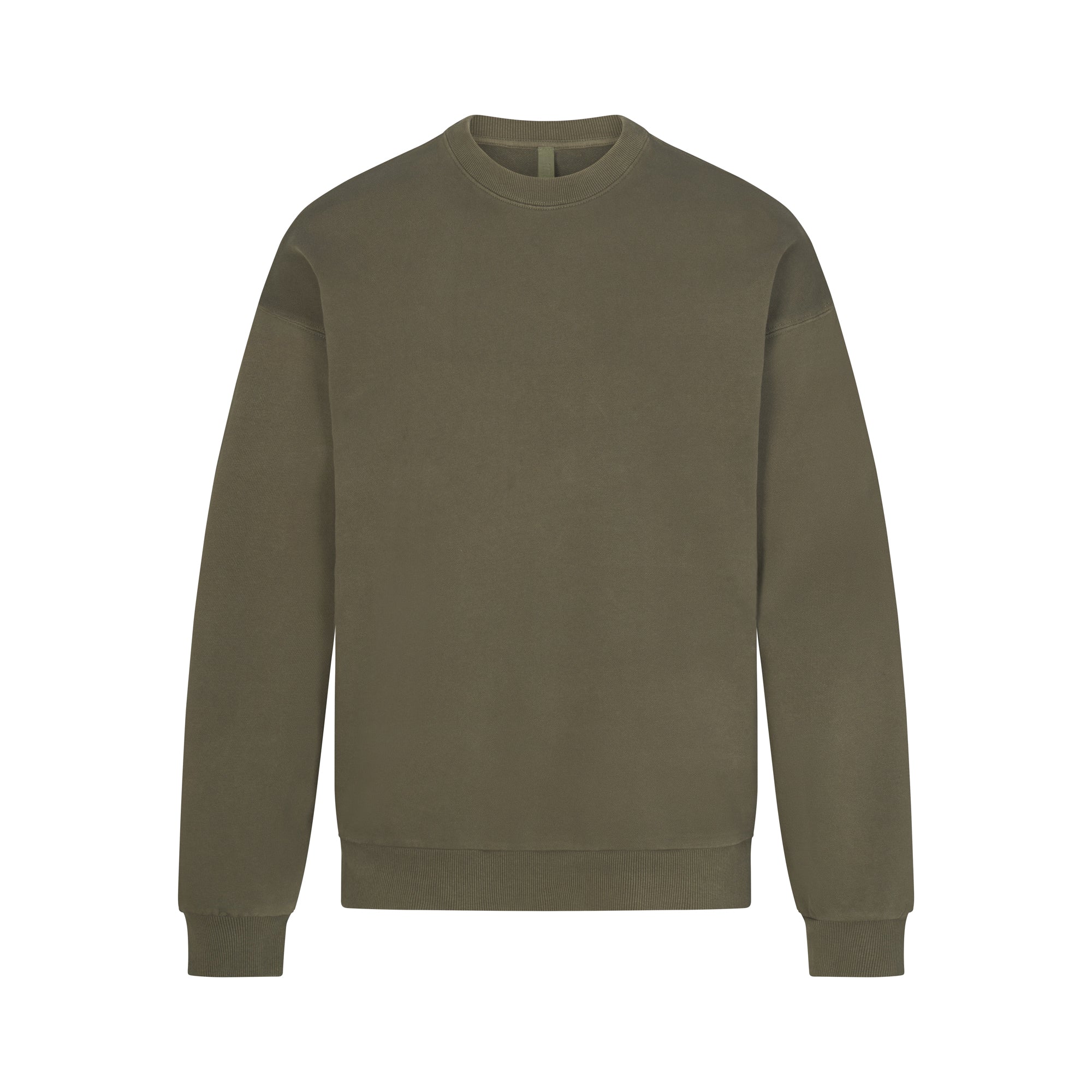 TERRY MENS RELAXED CREWNECK | MILITARY - Image 5