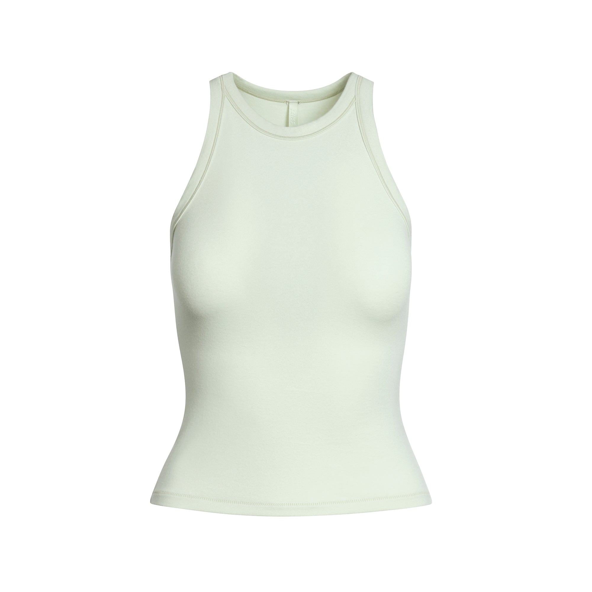 COTTON JERSEY CREW NECK TANK | SPEARMINT - Image 5