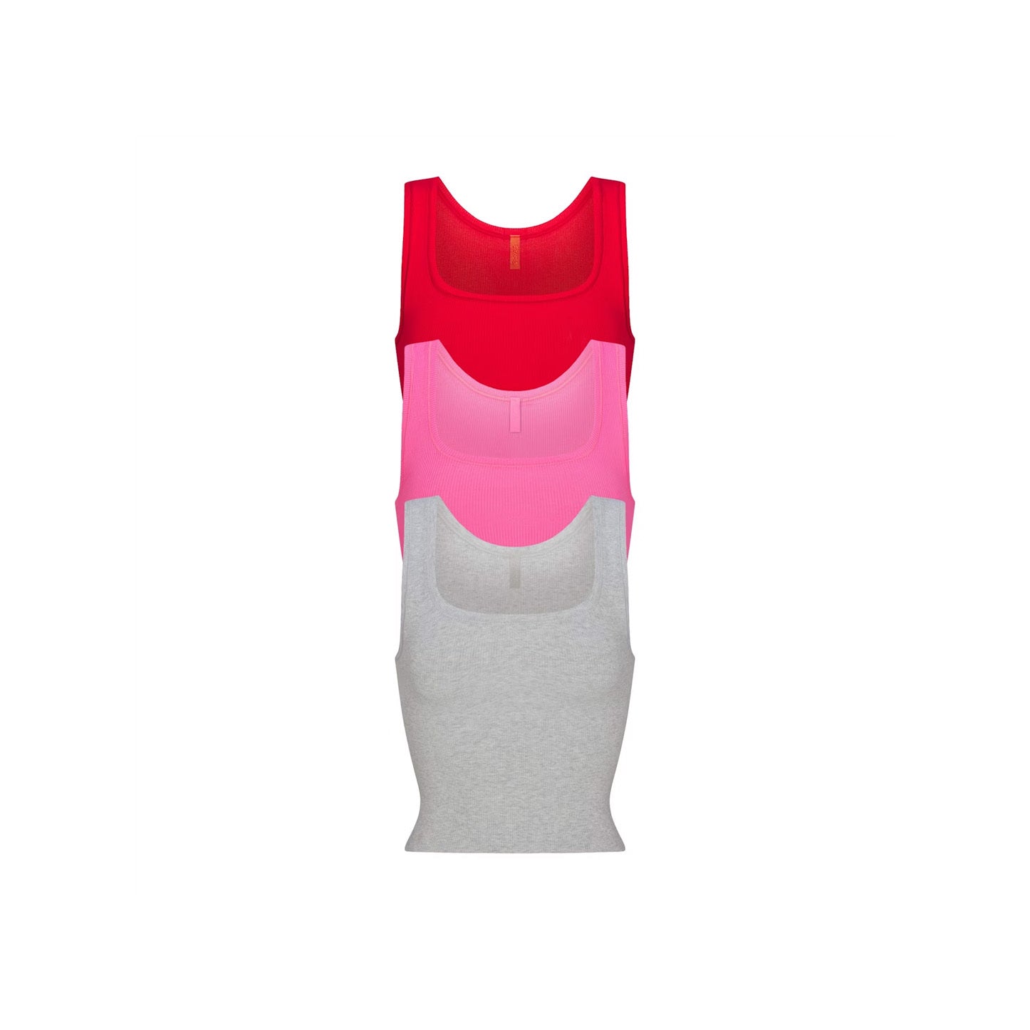 COTTON RIB TANK 3-PACK | SUGAR PINK MULTI