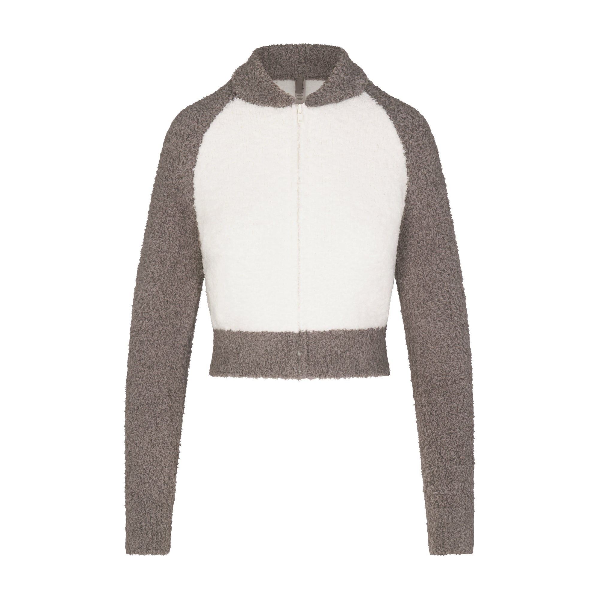 COZY KNIT ZIP UP | GREY CHALK MULTI - Image 5