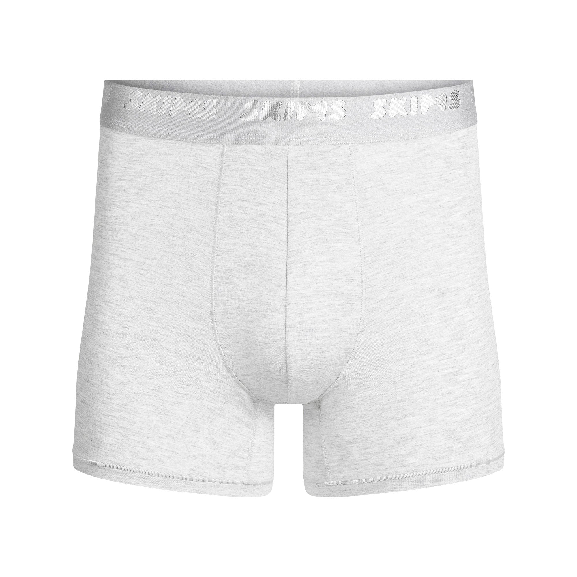 SKIMS STRETCH MENS 3" BOXER BRIEF | LIGHT HEATHER GREY - Image 5