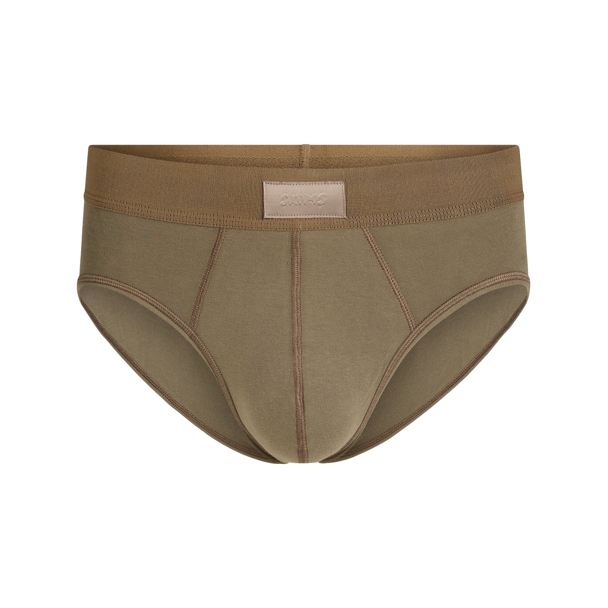 SKIMS COTTON MENS BRIEF | ARMY - Image 5