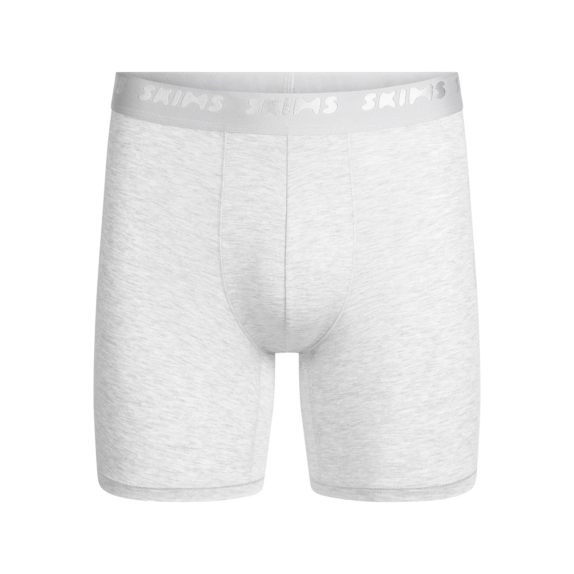 SKIMS STRETCH MENS 5" BOXER BRIEF | LIGHT HEATHER GREY - Image 5