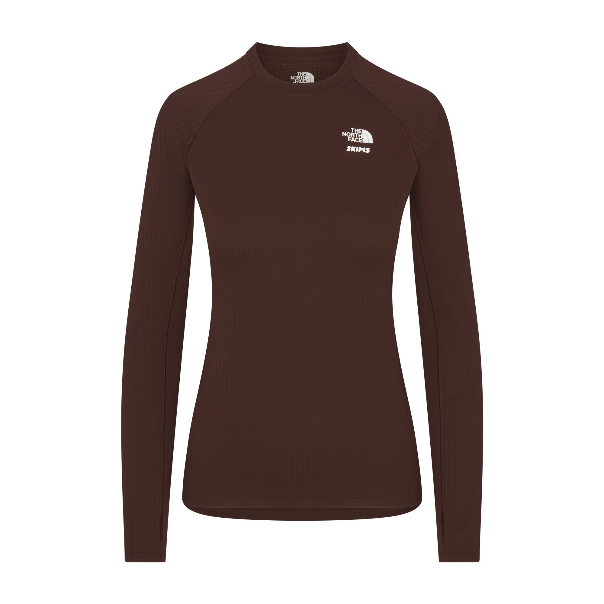 THE NORTH FACE X SKIMS DOTKNIT LONG SLEEVE TOP | COCOA - Image 7