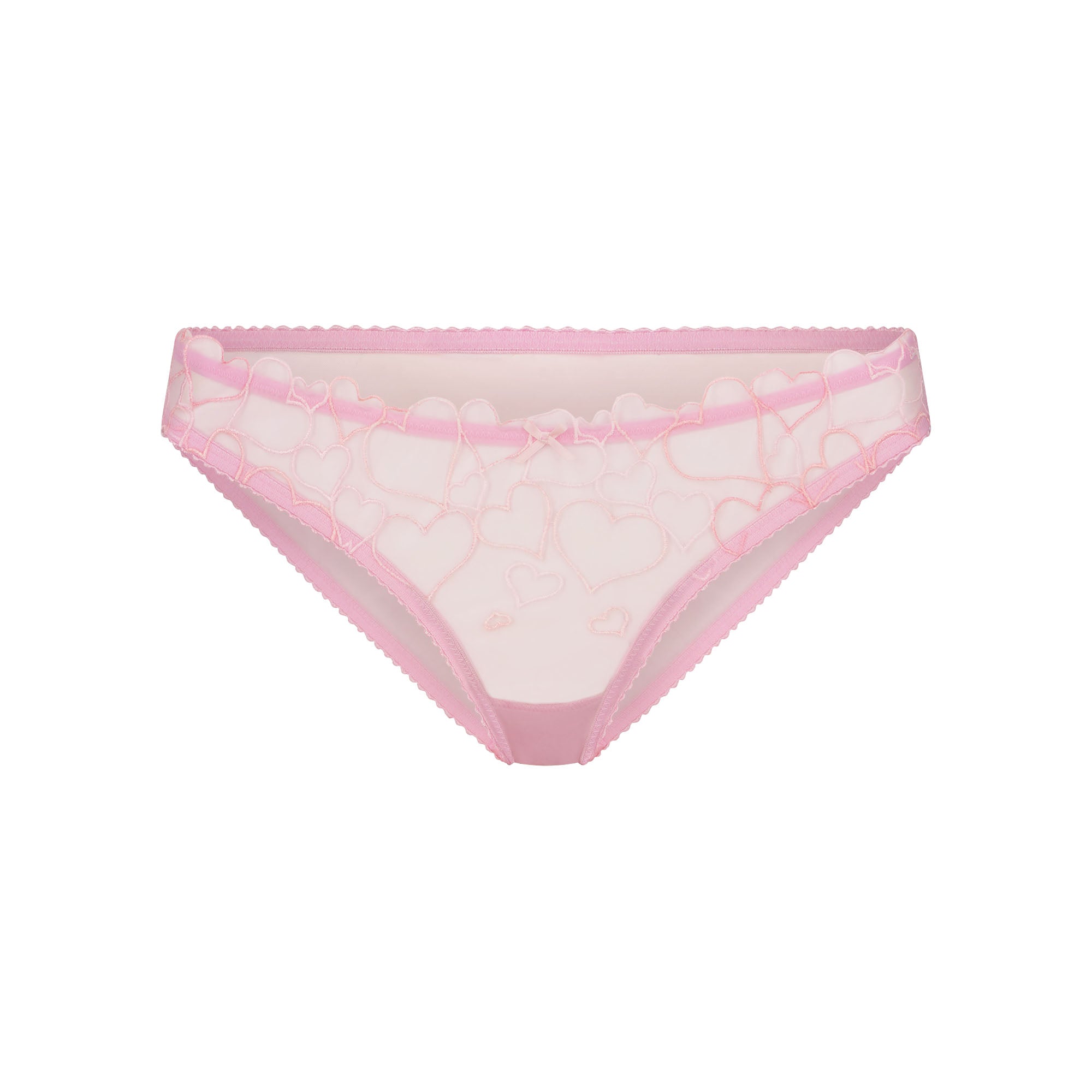 EMBROIDERED TULLE BIKINI | BUBBLE GUM - Image 5