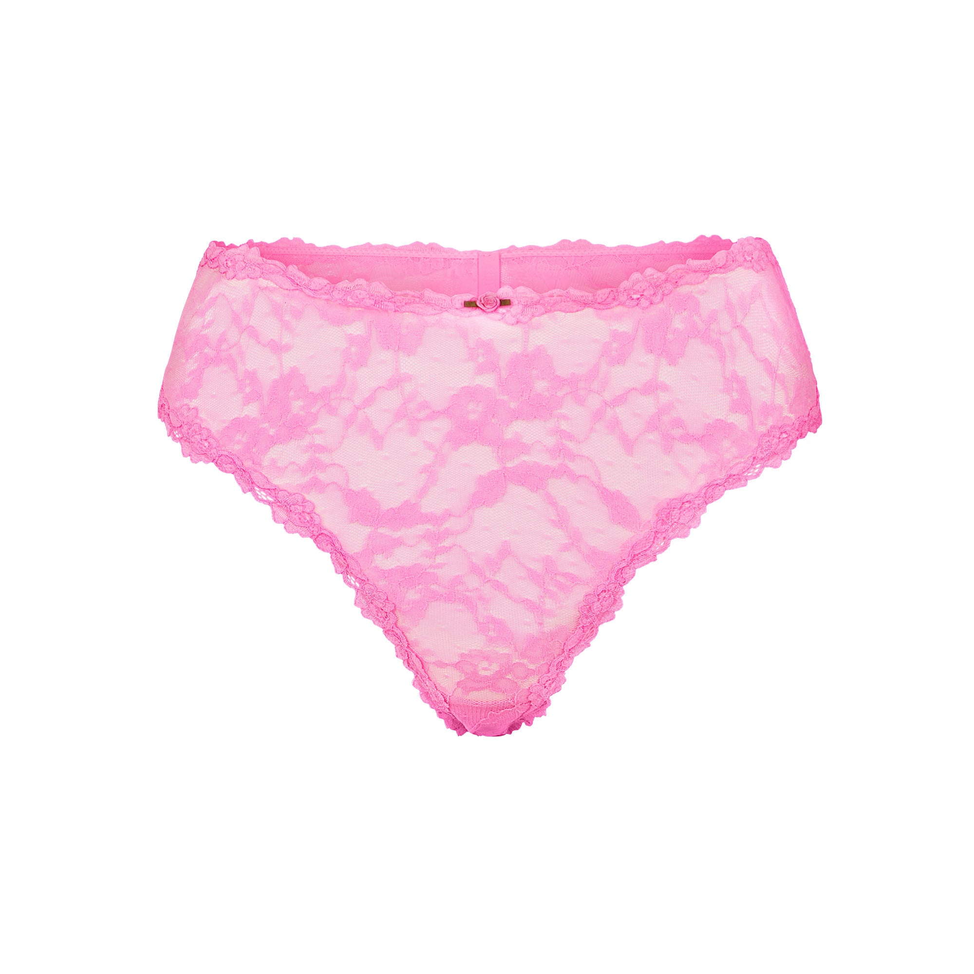 STRETCH LACE BRIEF | SUGAR PINK - Image 4