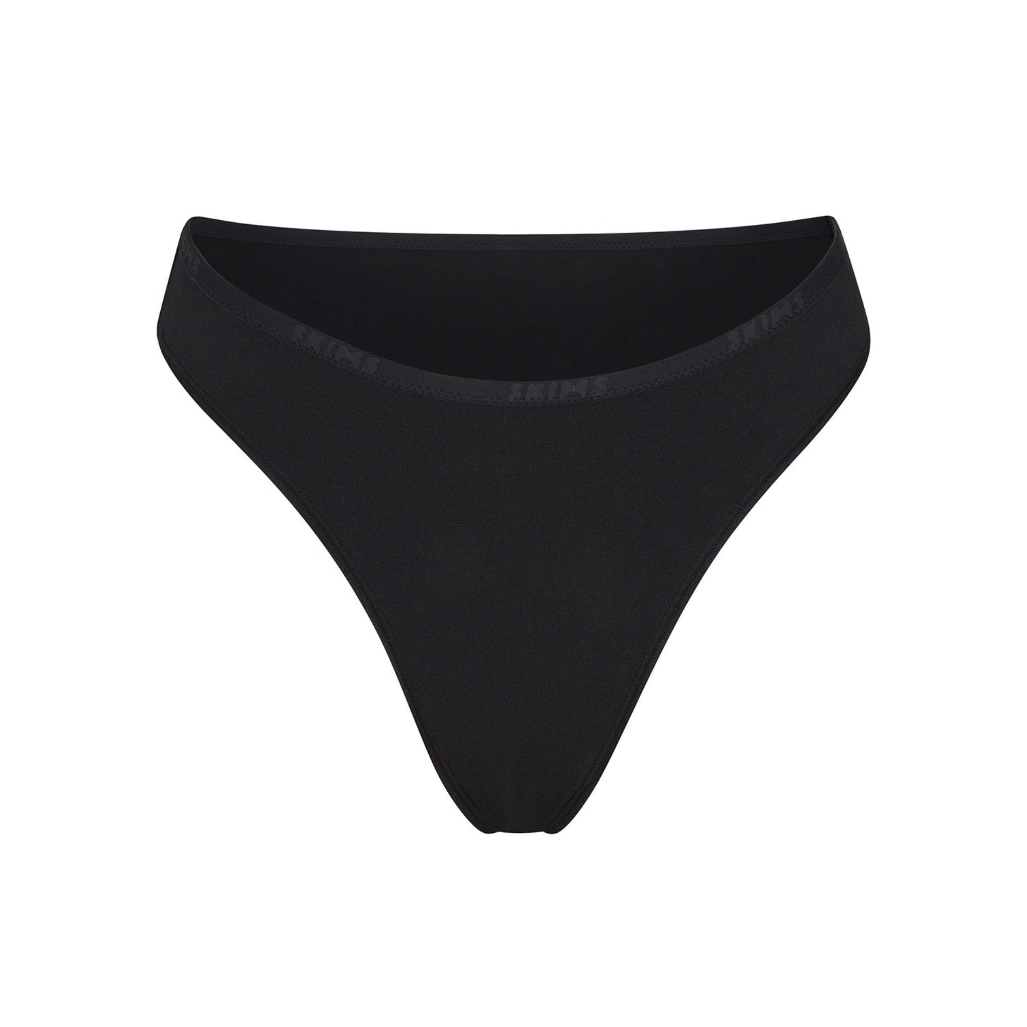 COTTON LOGO HIGH LEG BIKINI | SOOT - Image 5