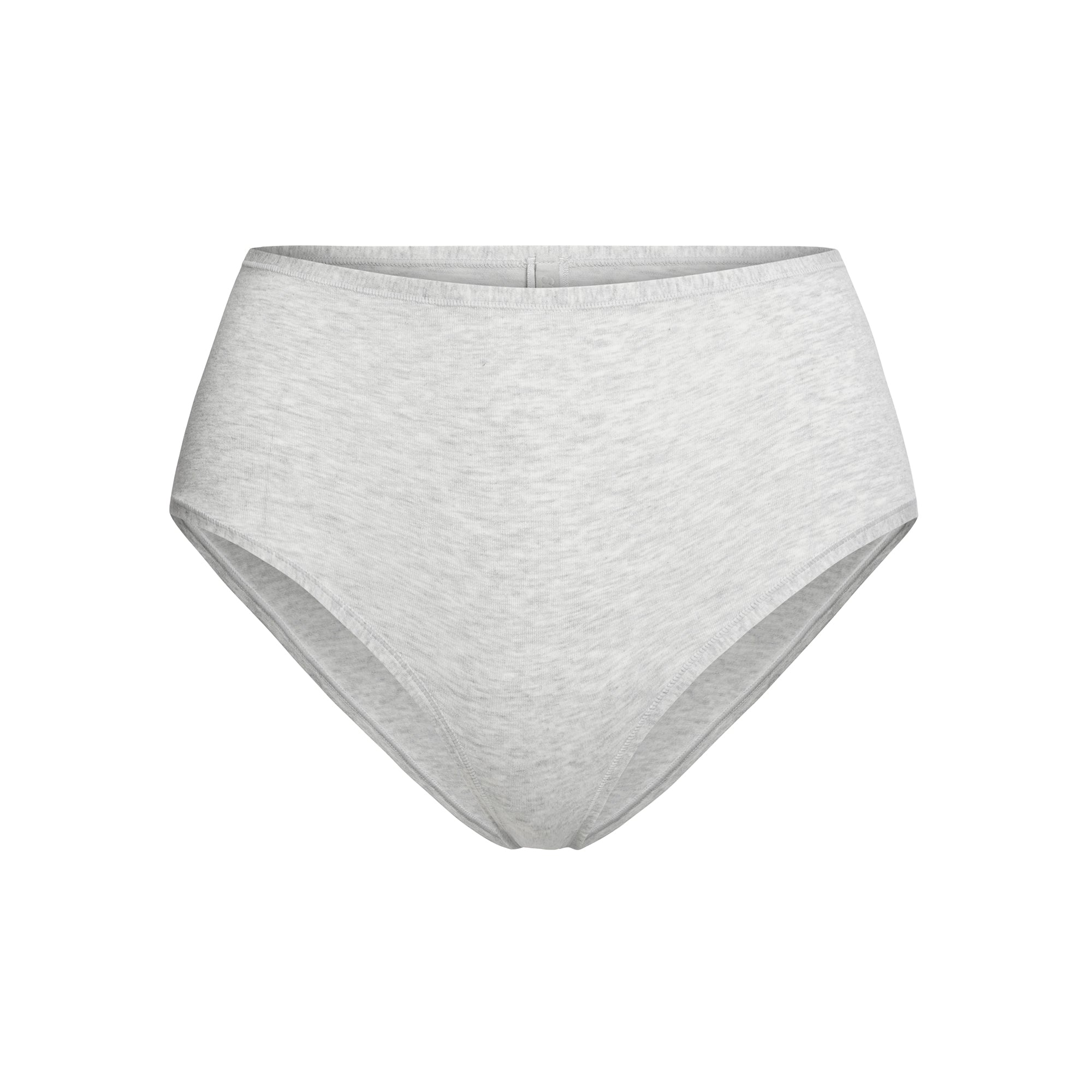 COTTON JERSEY FULL BRIEF | LIGHT HEATHER GREY - Image 5