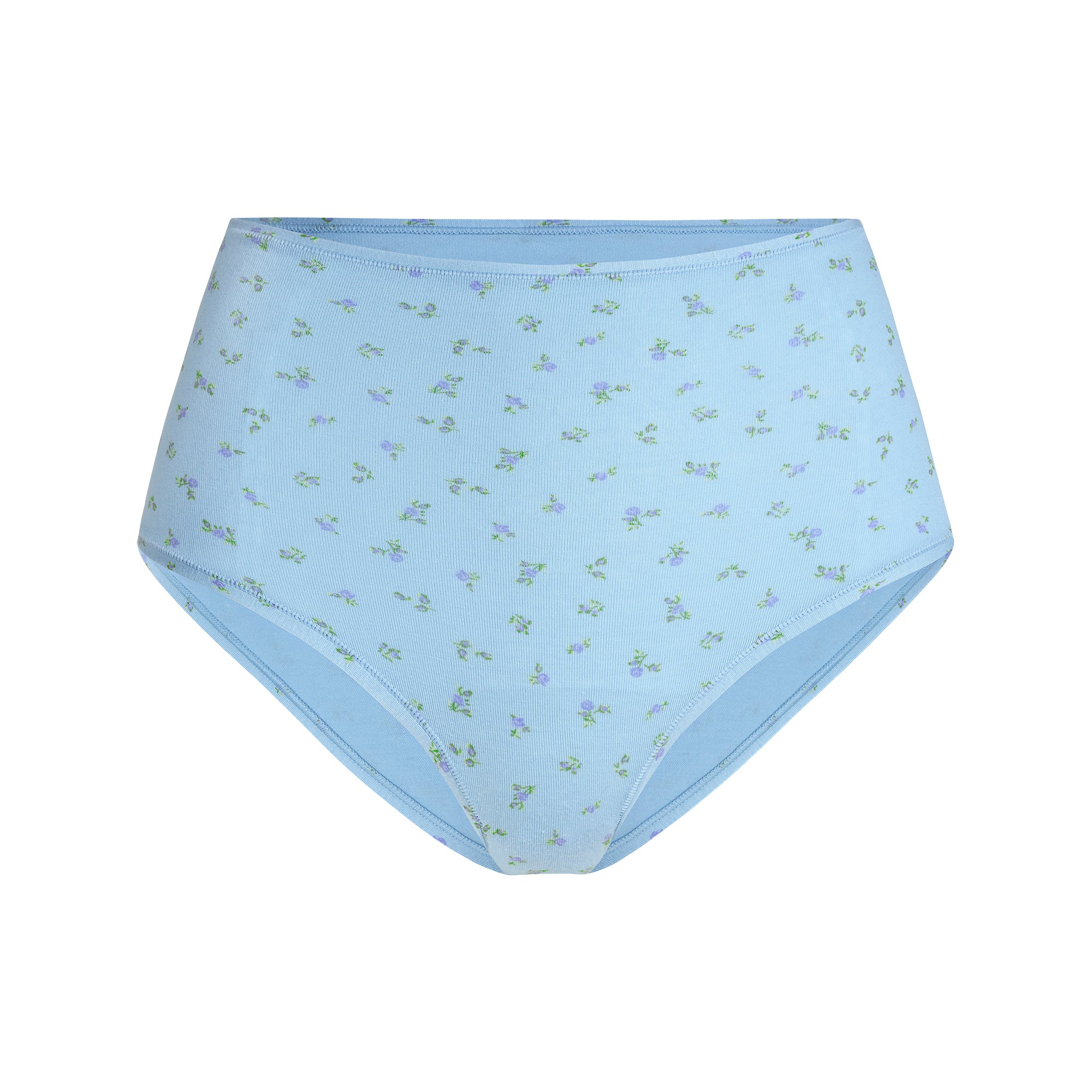 COTTON JERSEY FULL BRIEF | POWDER BLUE MICRO FLORAL - Image 5