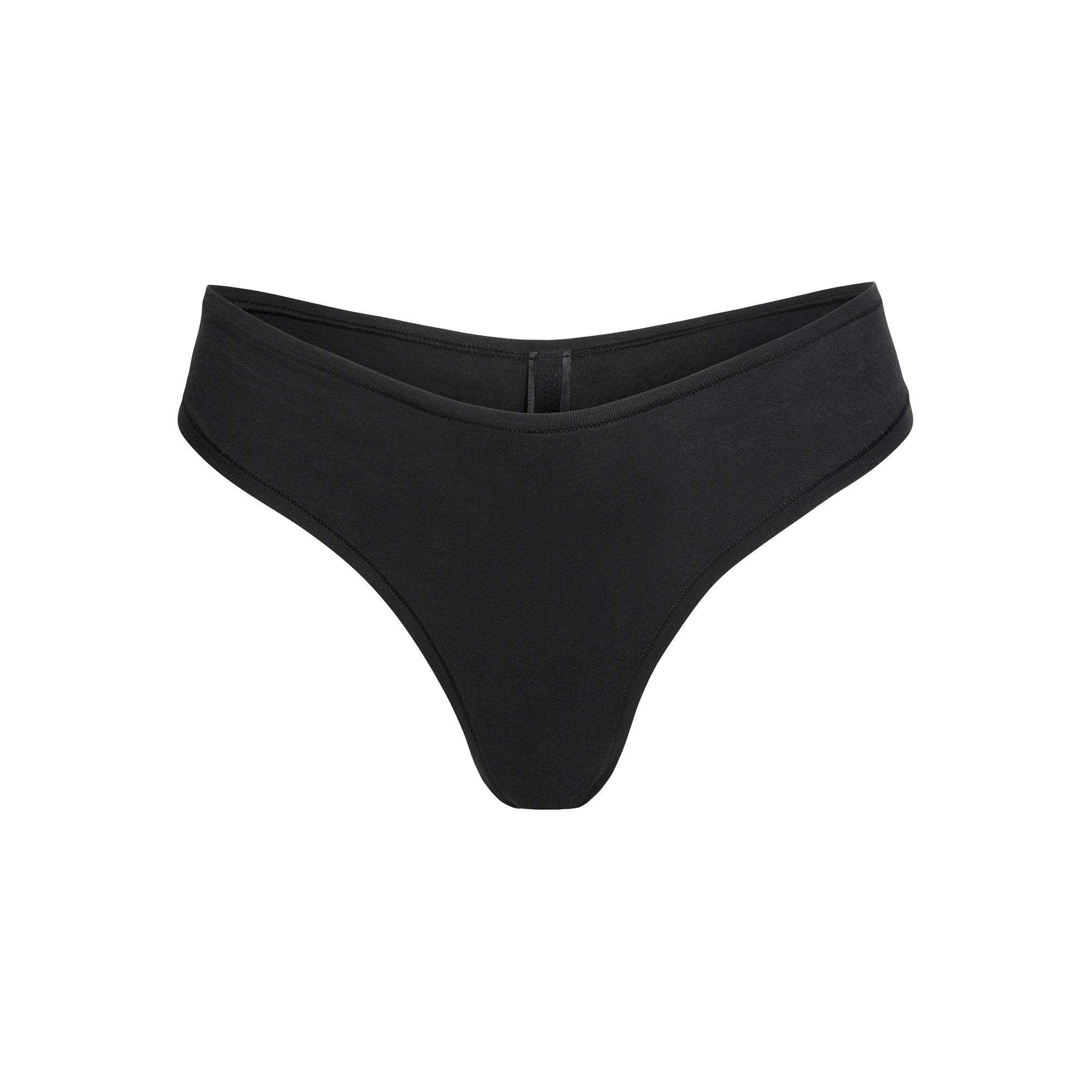 COTTON JERSEY DIPPED THONG | SOOT - Image 6