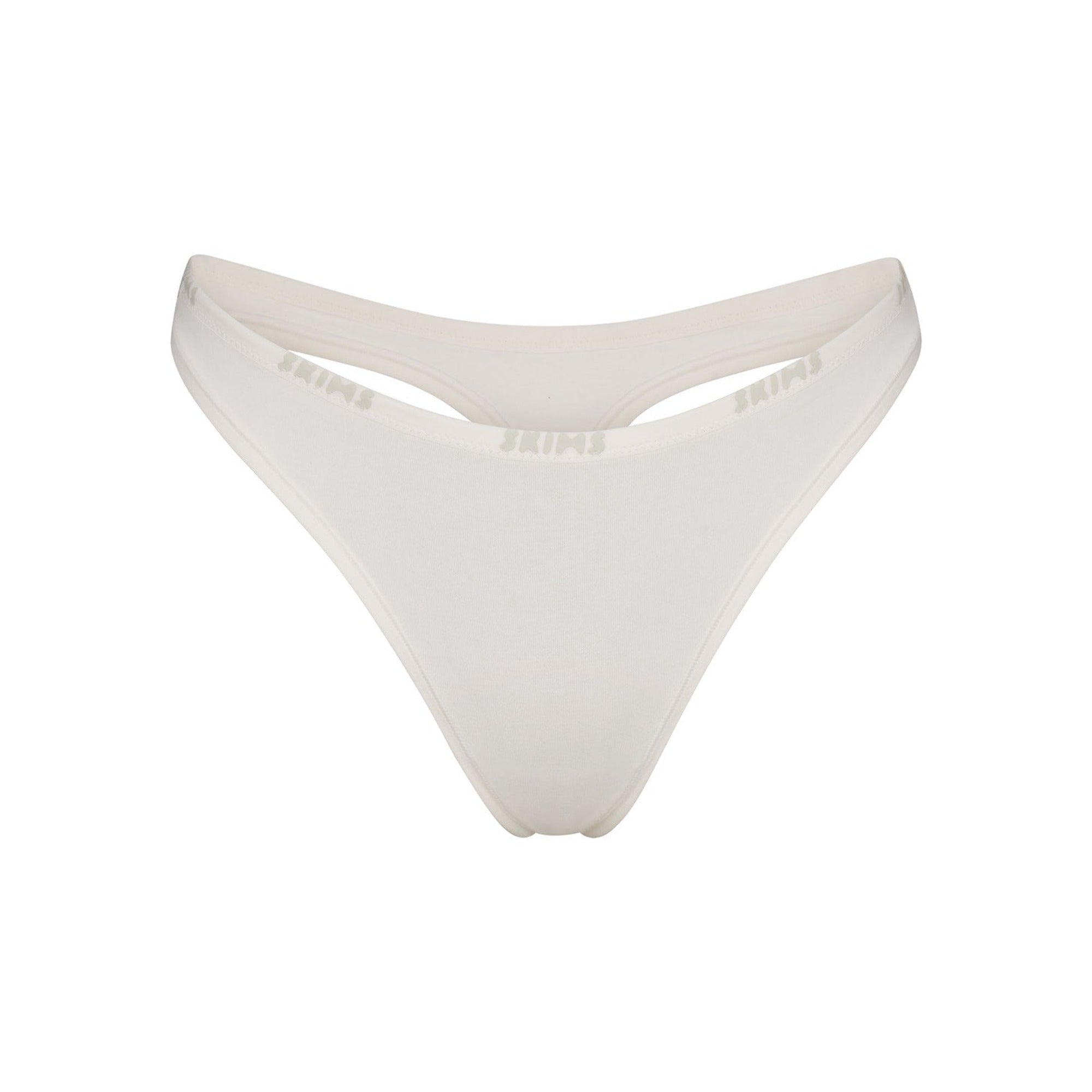COTTON LOGO DIPPED THONG | MARBLE - Image 6