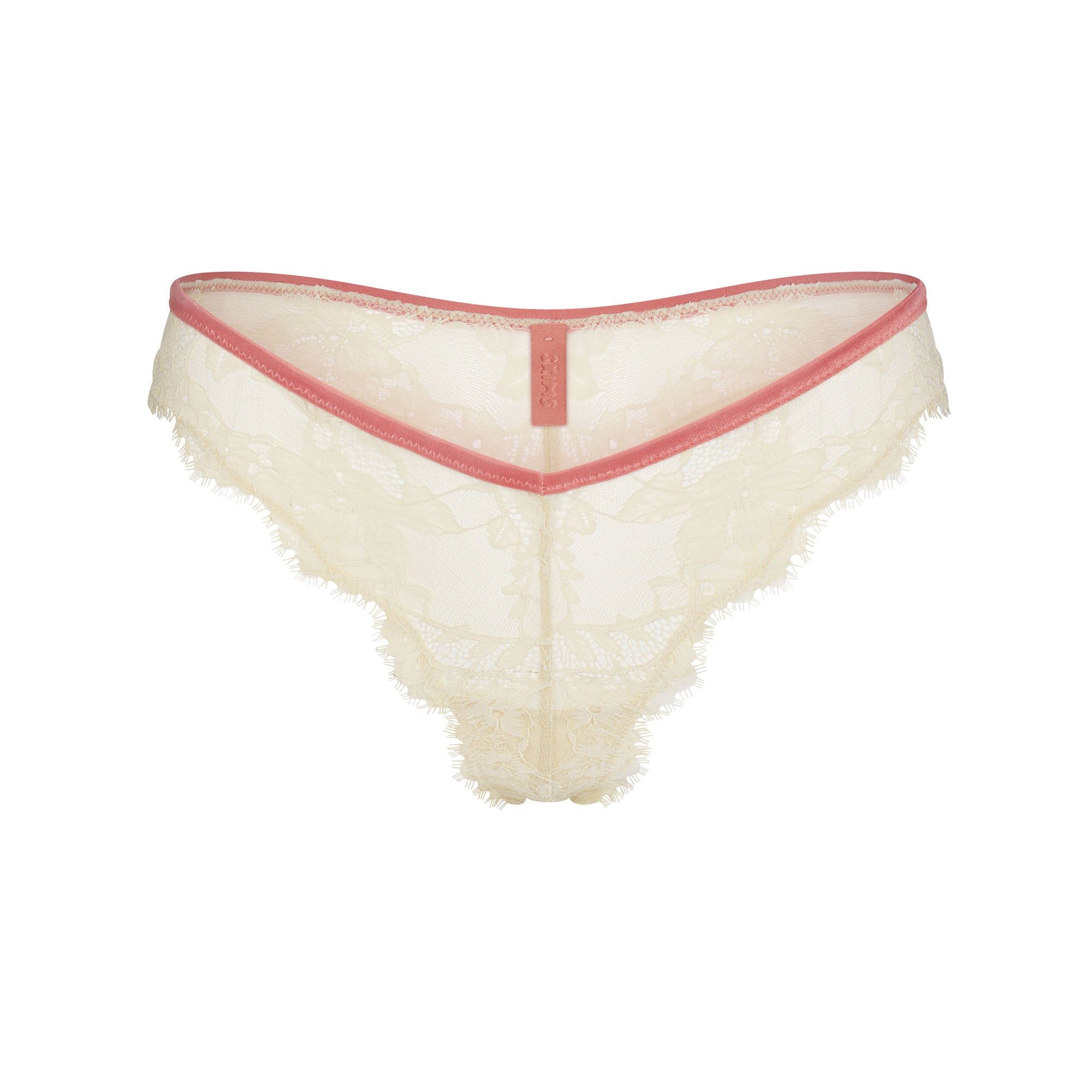 VELVET LACE DIPPED THONG | TERRACOTTA - Image 5