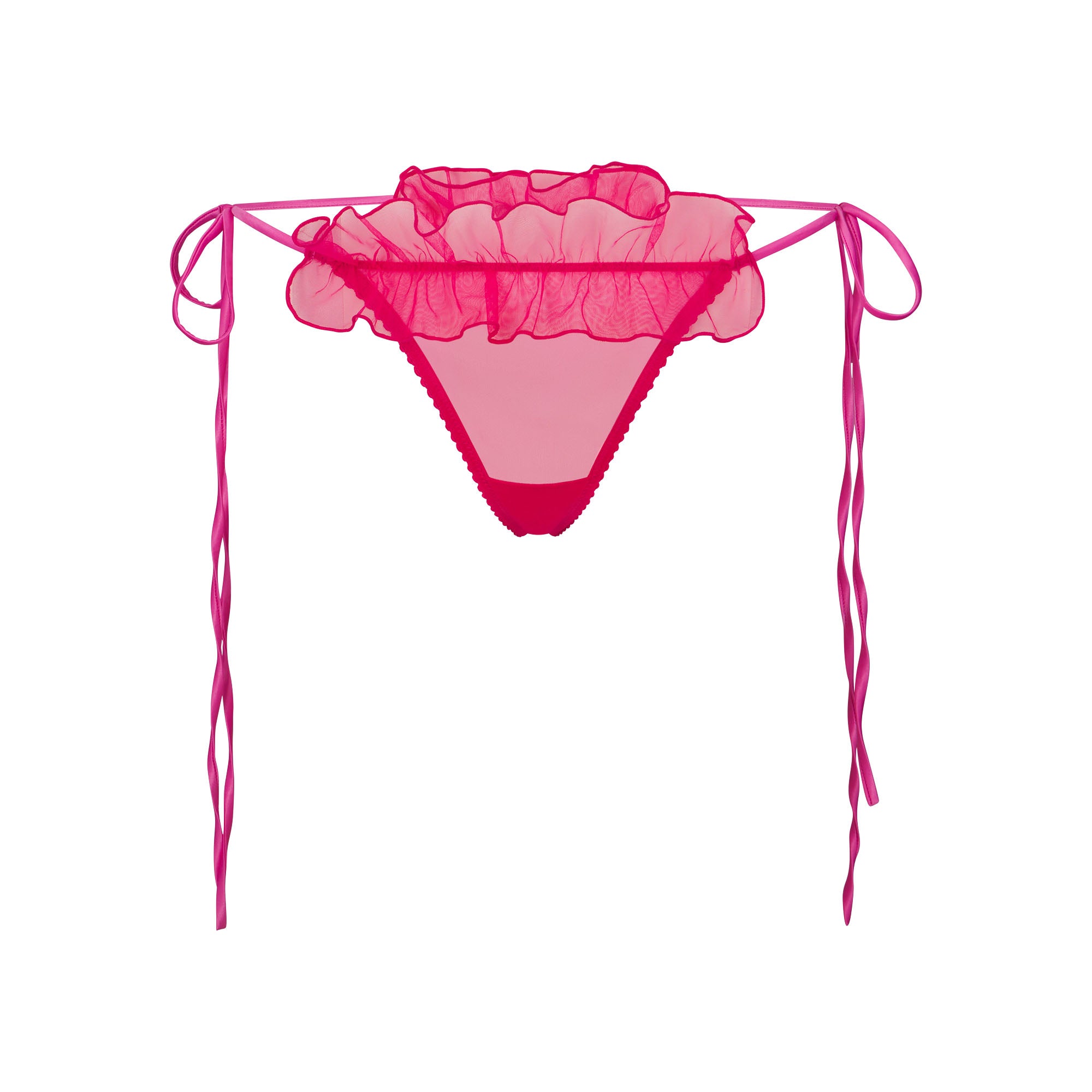 EMBROIDERED TULLE TIE BRALETTE AND THONG SET | PUNCH - Image 6