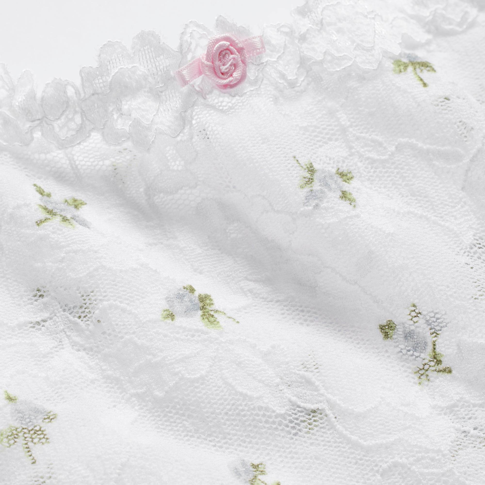 STRETCH LACE BRIEF | SNOW ROSEBUD PRINT - Image 4