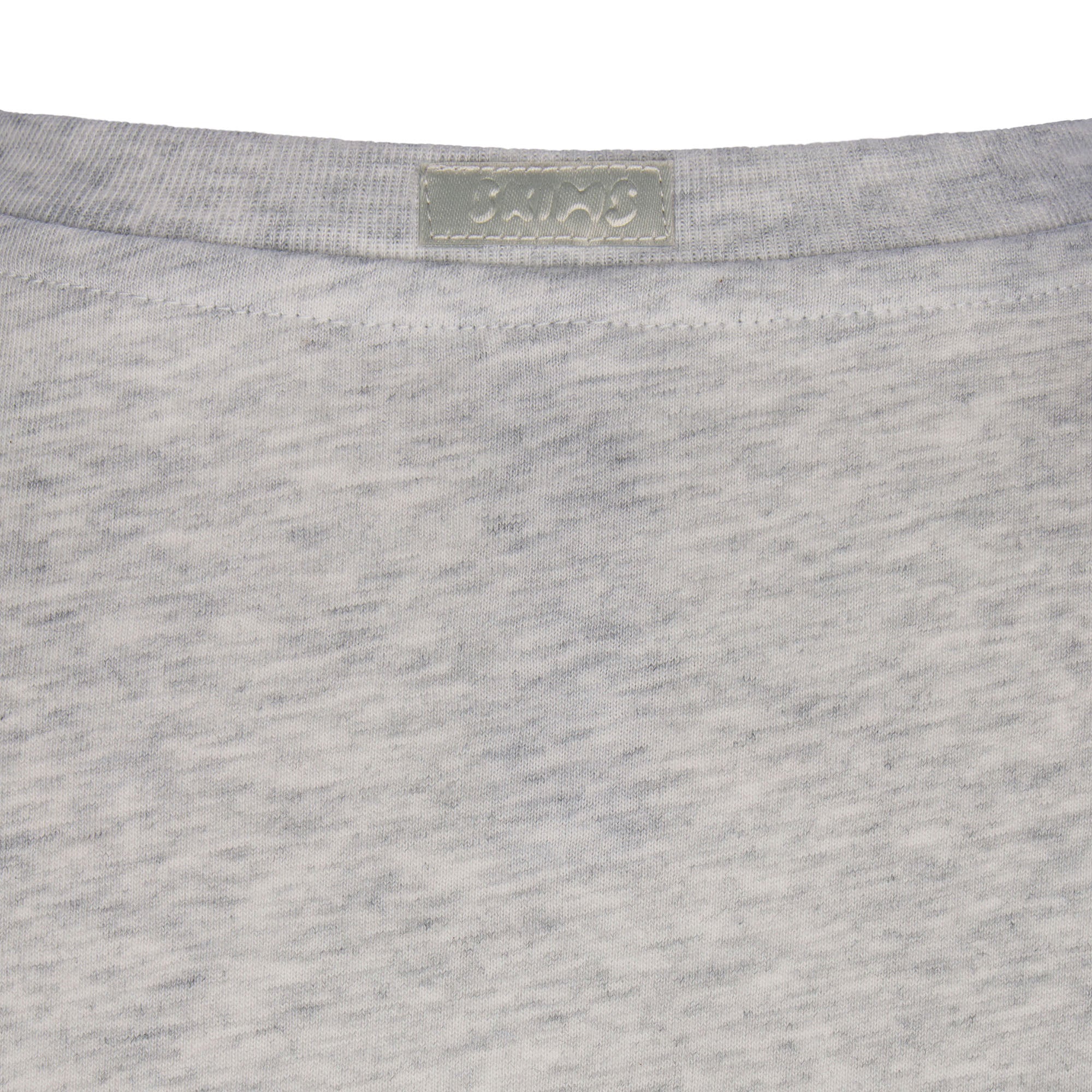 RELAXED TEES V NECK T-SHIRT | LIGHT HEATHER GREY - Image 5