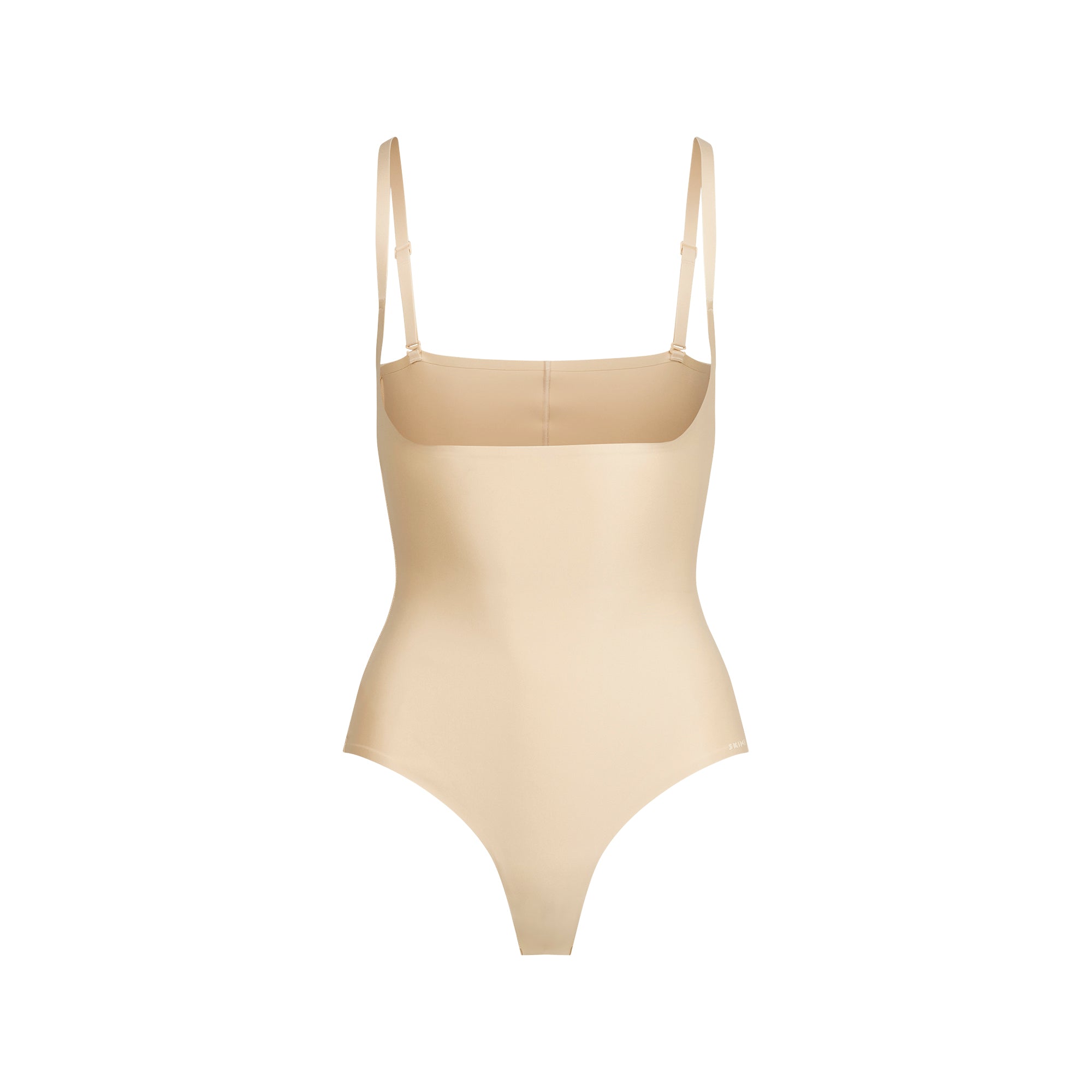 SKIMS BODY CORE SCULPT OPEN BUST THONG BODYSUIT | SAND - Image 7