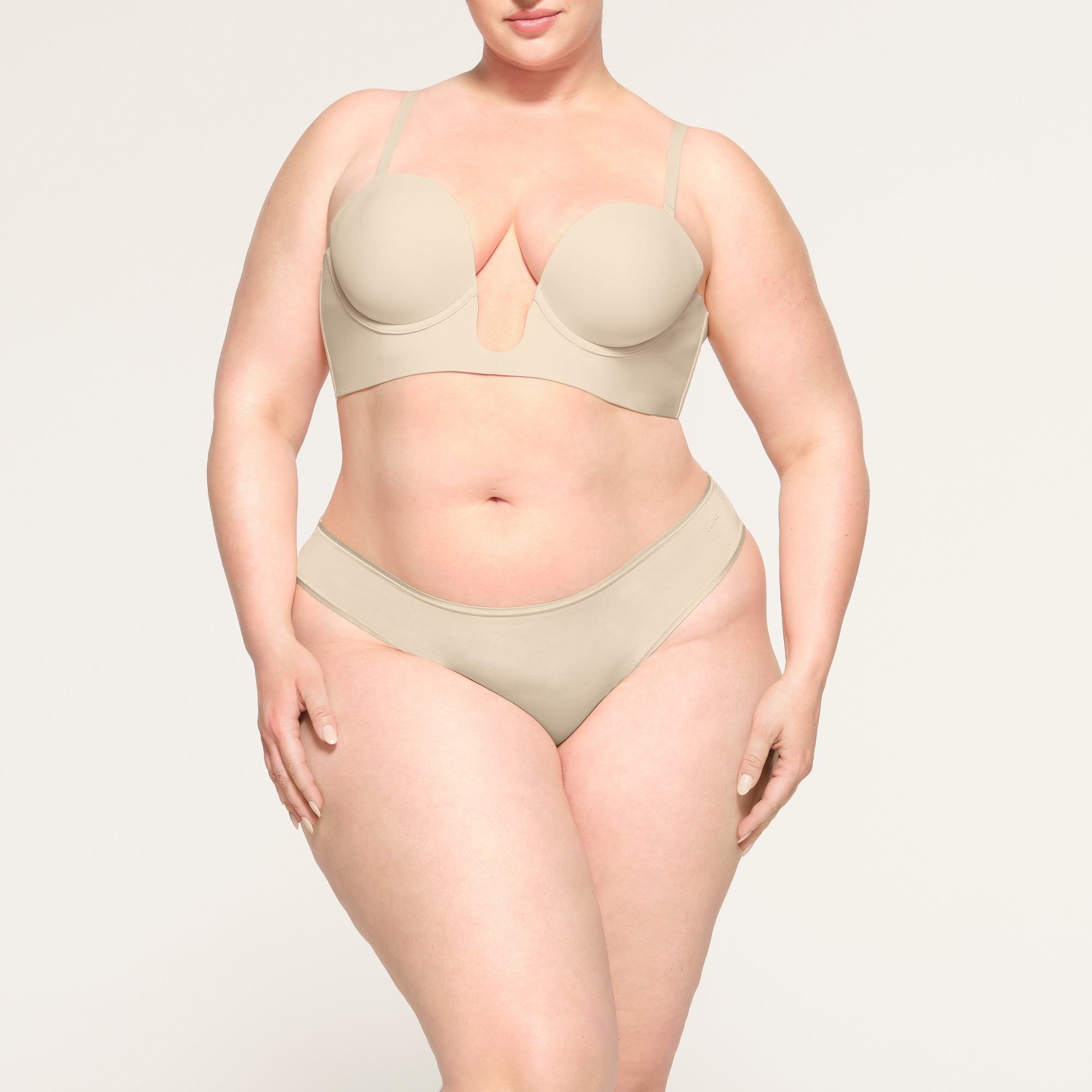 DEEP PLUNGE SHAPEWEAR BRA | SAND