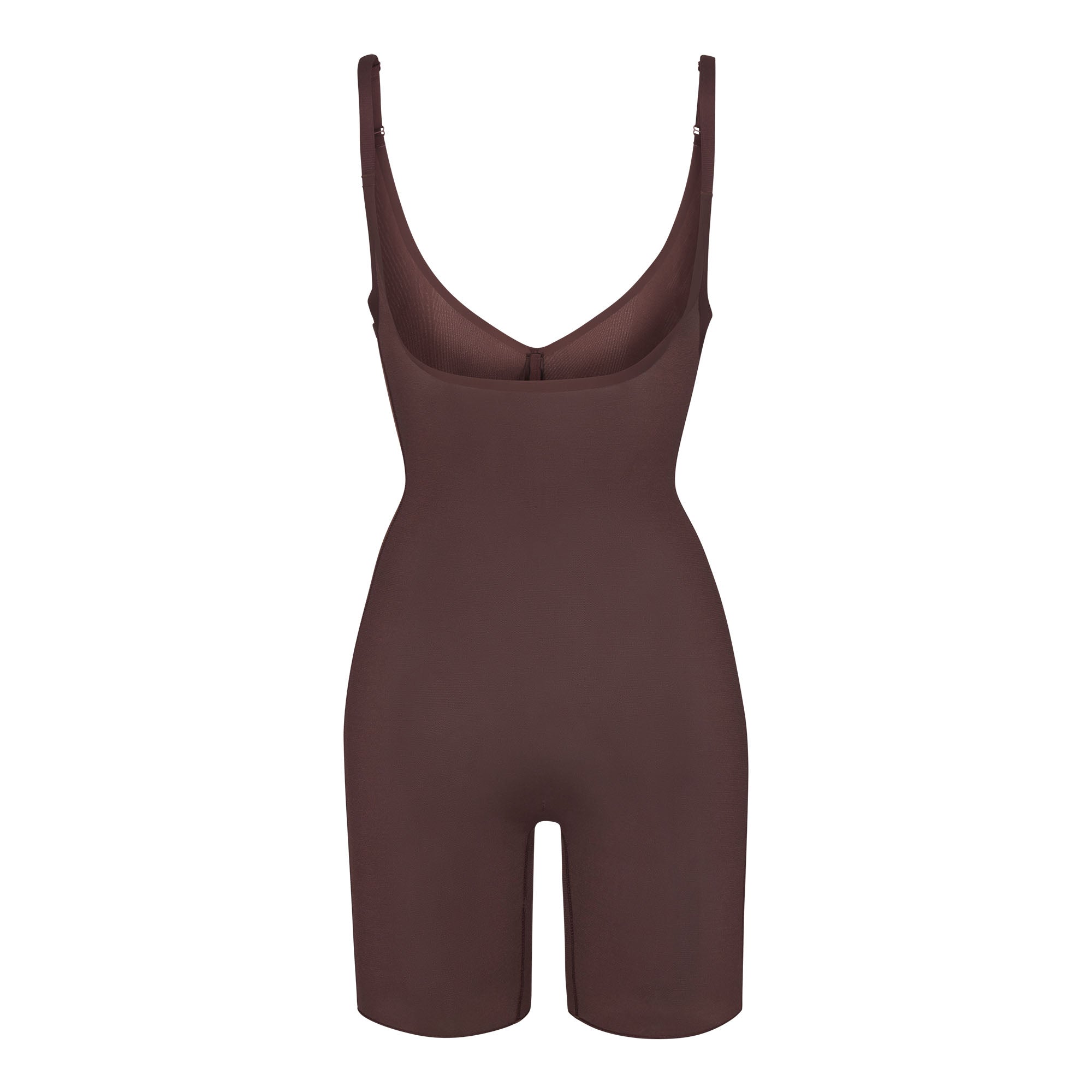 SHEER SCULPT OPEN BUST BODYSUIT | COCOA - Image 5