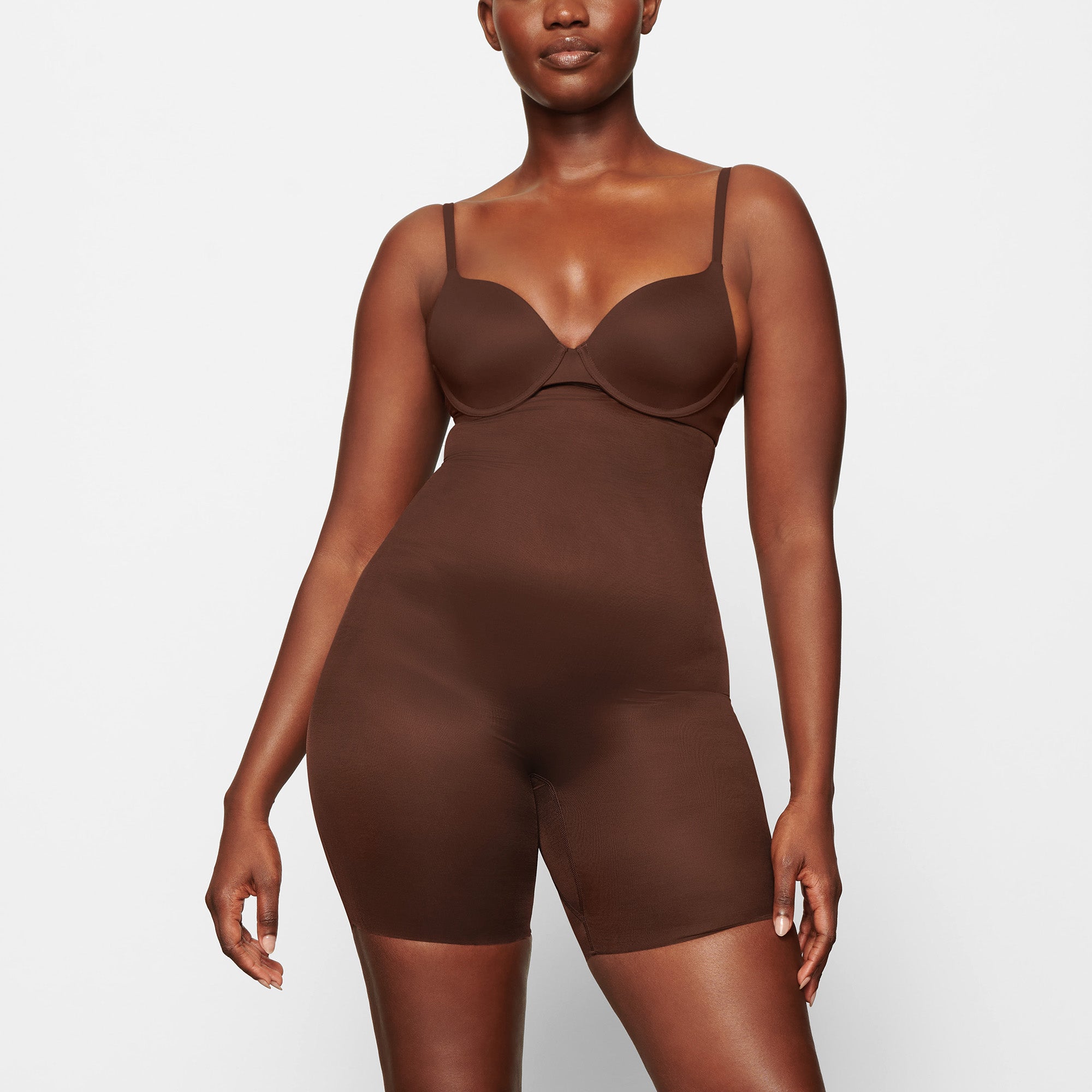 SIMPLY BARE MID THIGH SHORT | COCOA