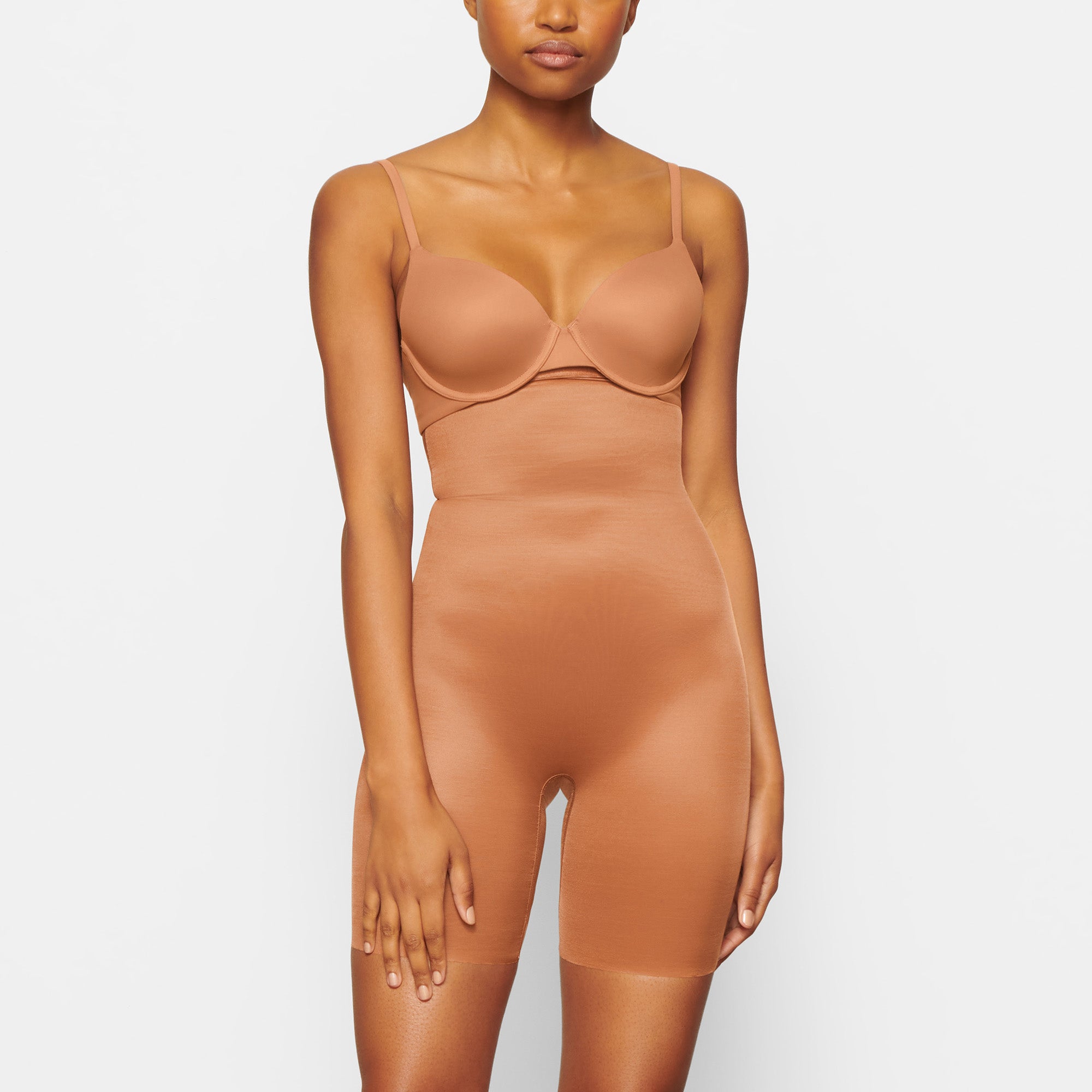 SIMPLY BARE MID THIGH SHORT | BRONZE
