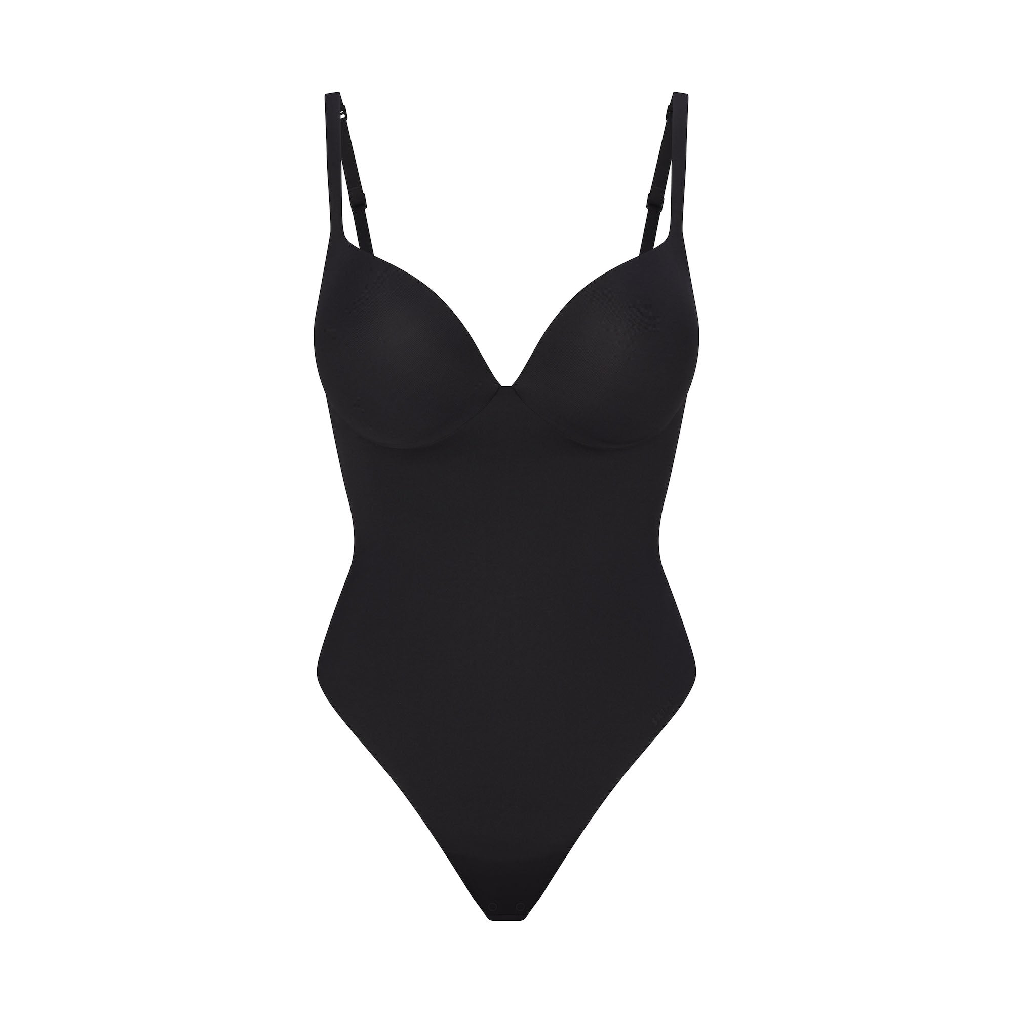 SKIMS ULTIMATE BODY PUSH-UP THONG BODYSUIT | ONYX - Image 6