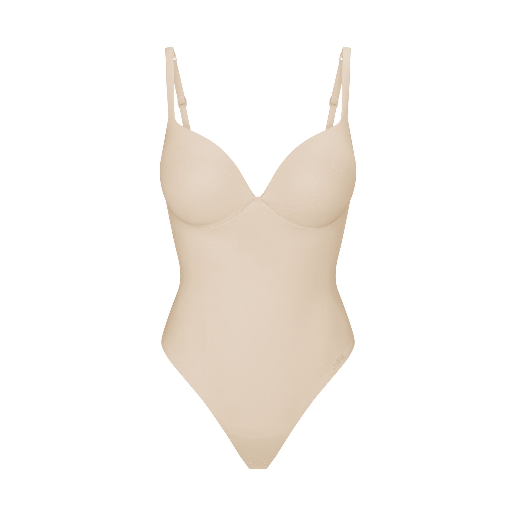 SKIMS ULTIMATE BODY PUSH-UP THONG BODYSUIT | SAND - Image 5