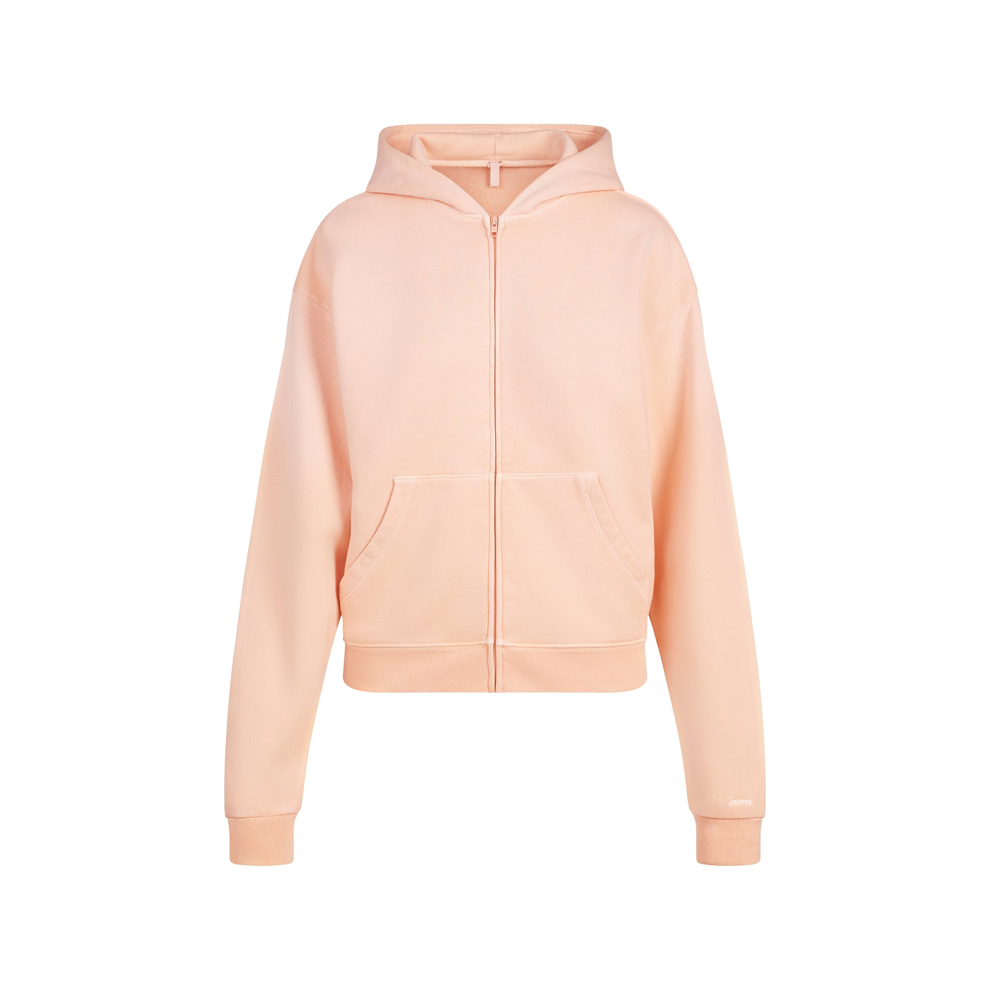 FRENCH TERRY ZIP UP HOODIE | CANTALOUPE - Image 6