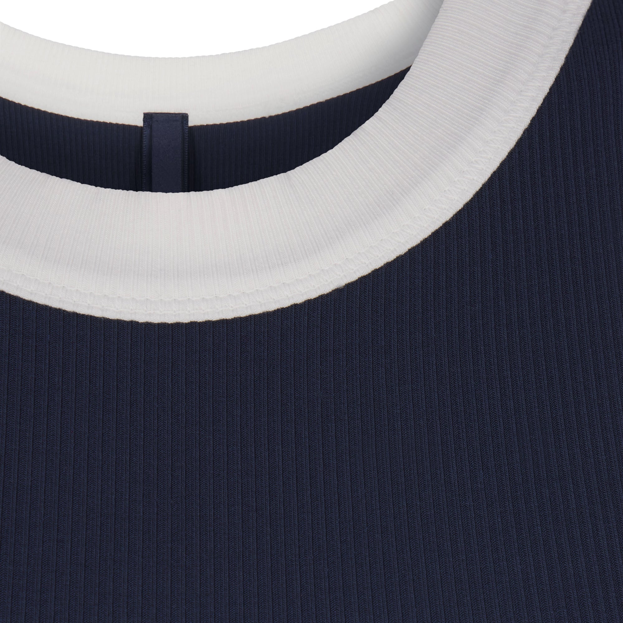 SOFT LOUNGE RINGER T-SHIRT LONG DRESS | NAVY - Image 4