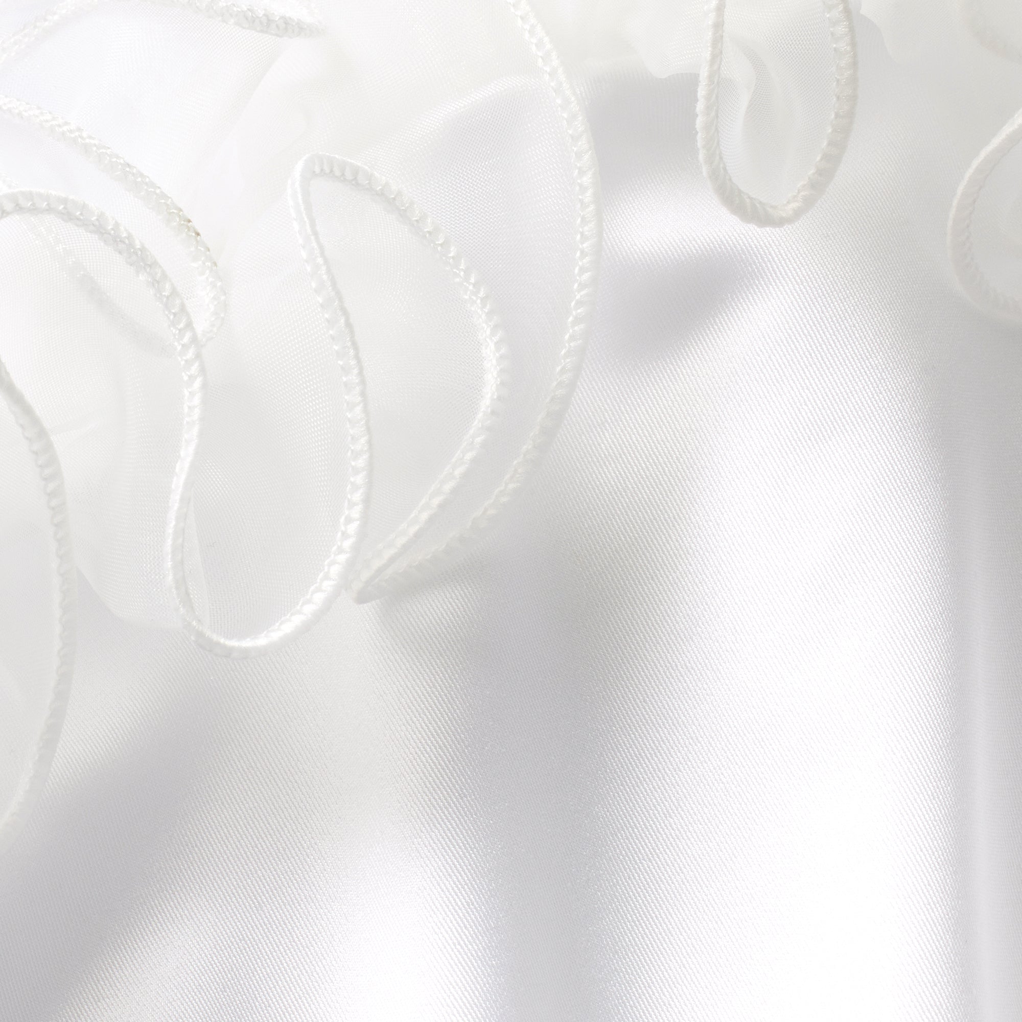 BRIDAL SWIM RUFFLE DIPPED TIE BIKINI BOTTOM | SNOW - Image 6