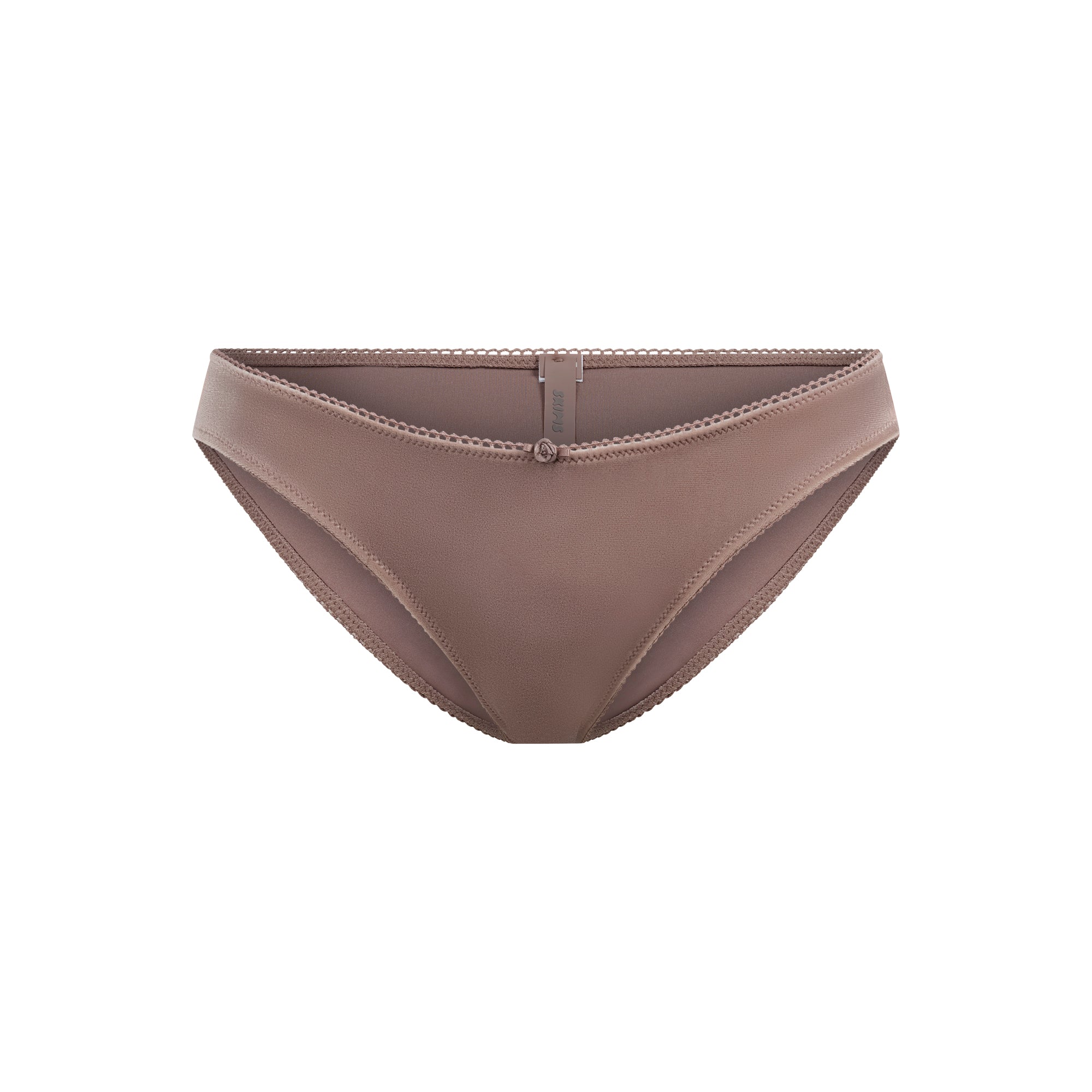 VELVET SWIM DIPPED BIKINI BOTTOM | UMBER - Image 6