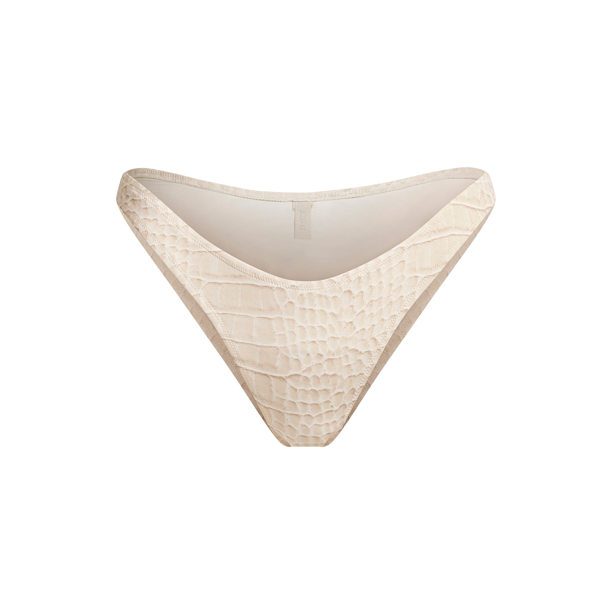 SIGNATURE SWIM TANGA BIKINI BOTTOM | EGRET CROCODILE PRINT - Image 6
