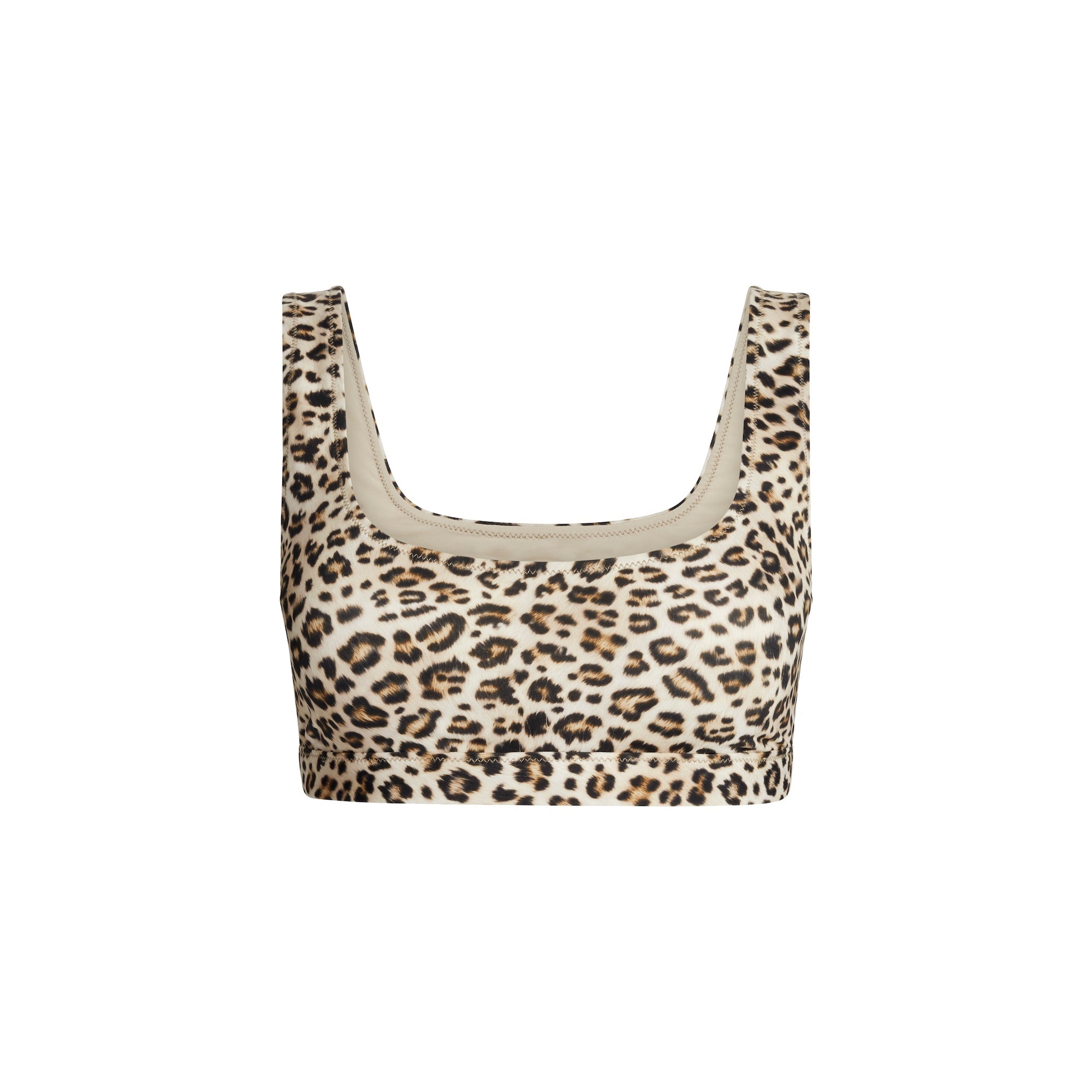 SIGNATURE SWIM TANK BIKINI TOP | CHAMPAGNE LEOPARD PRINT - Image 6
