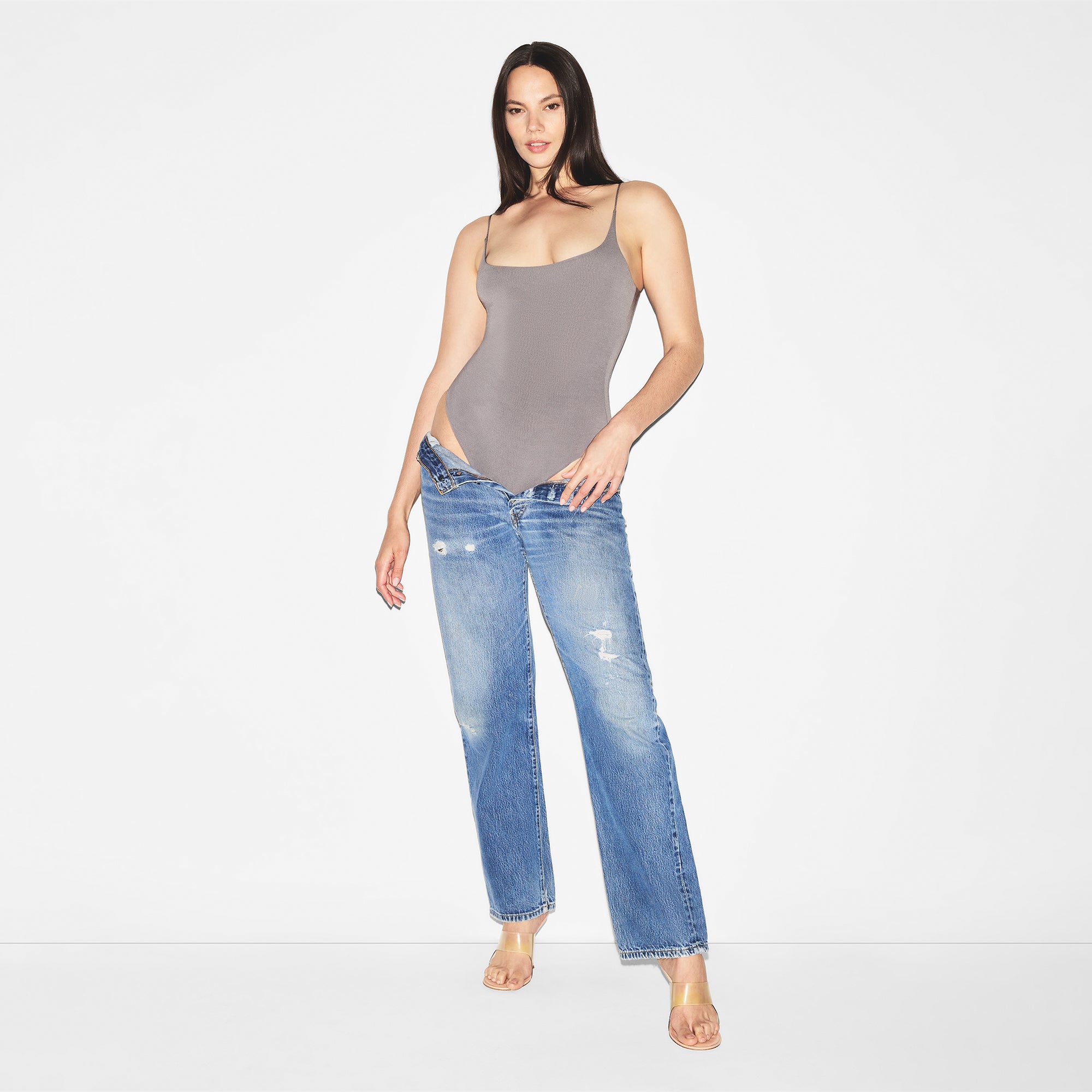 MODAL BRIEF BODYSUIT | SHADOW - Image 5