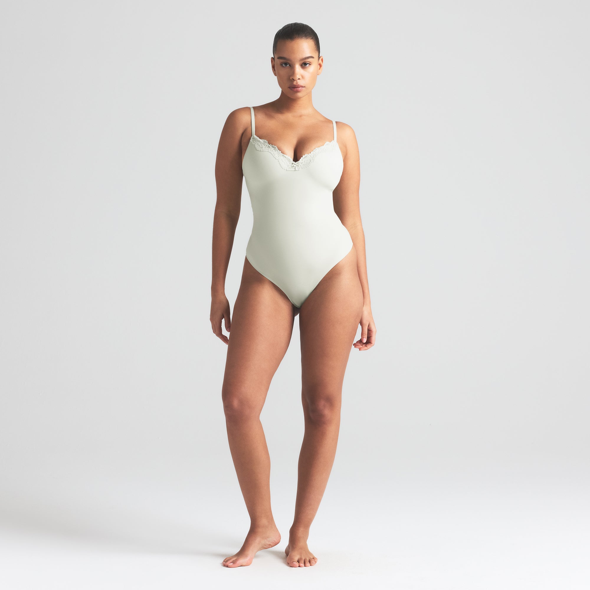 FITS EVERYBODY LACE PUSH-UP BODYSUIT| SPEARMINT - Image 4