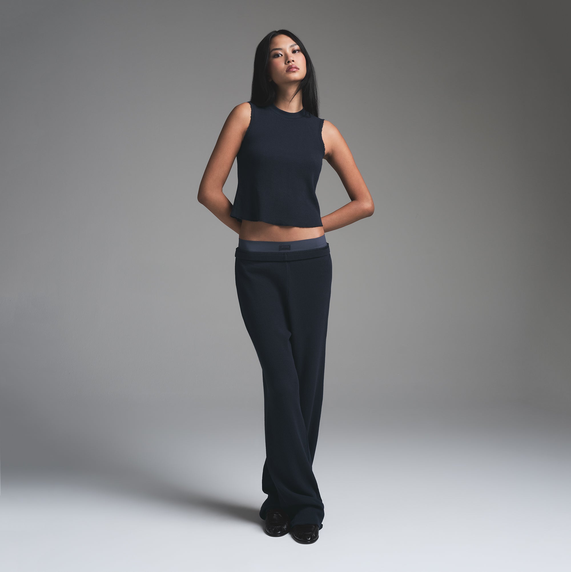 HEAVY WAFFLE TANK | NAVY