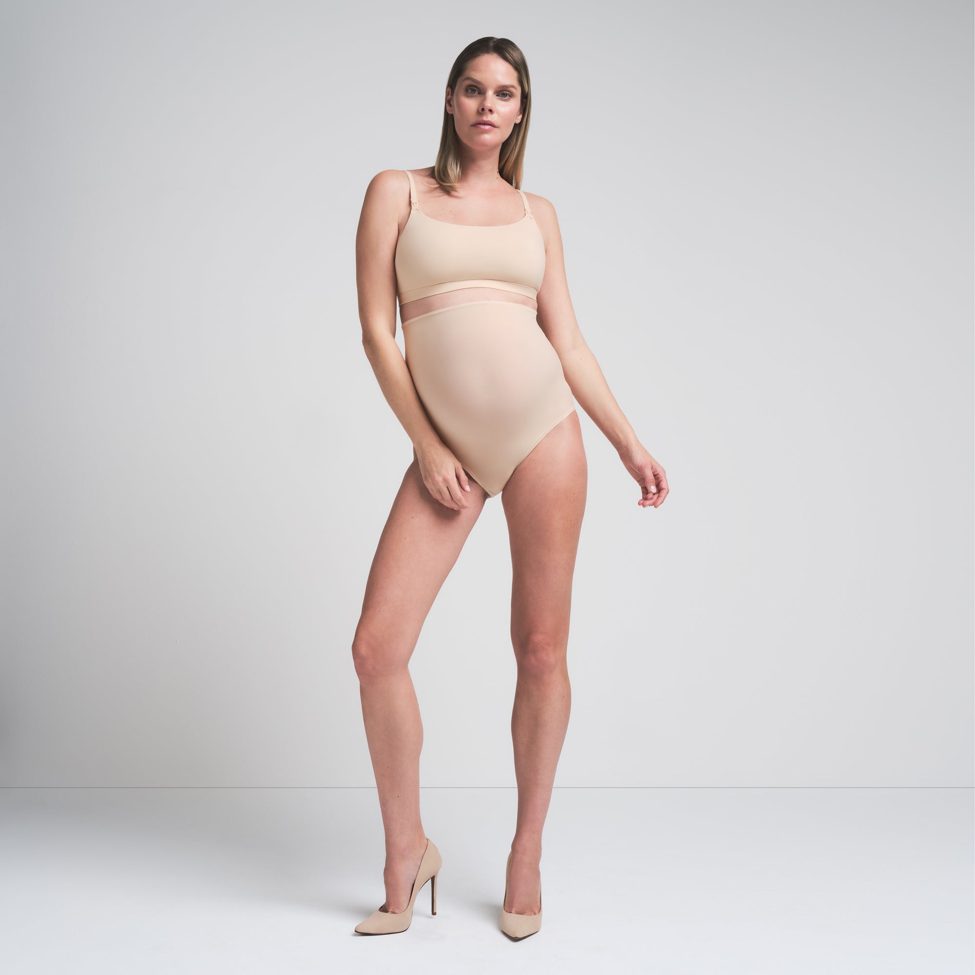 FITS EVERYBODY MATERNITY NURSING SCOOP BRALETTE | SAND