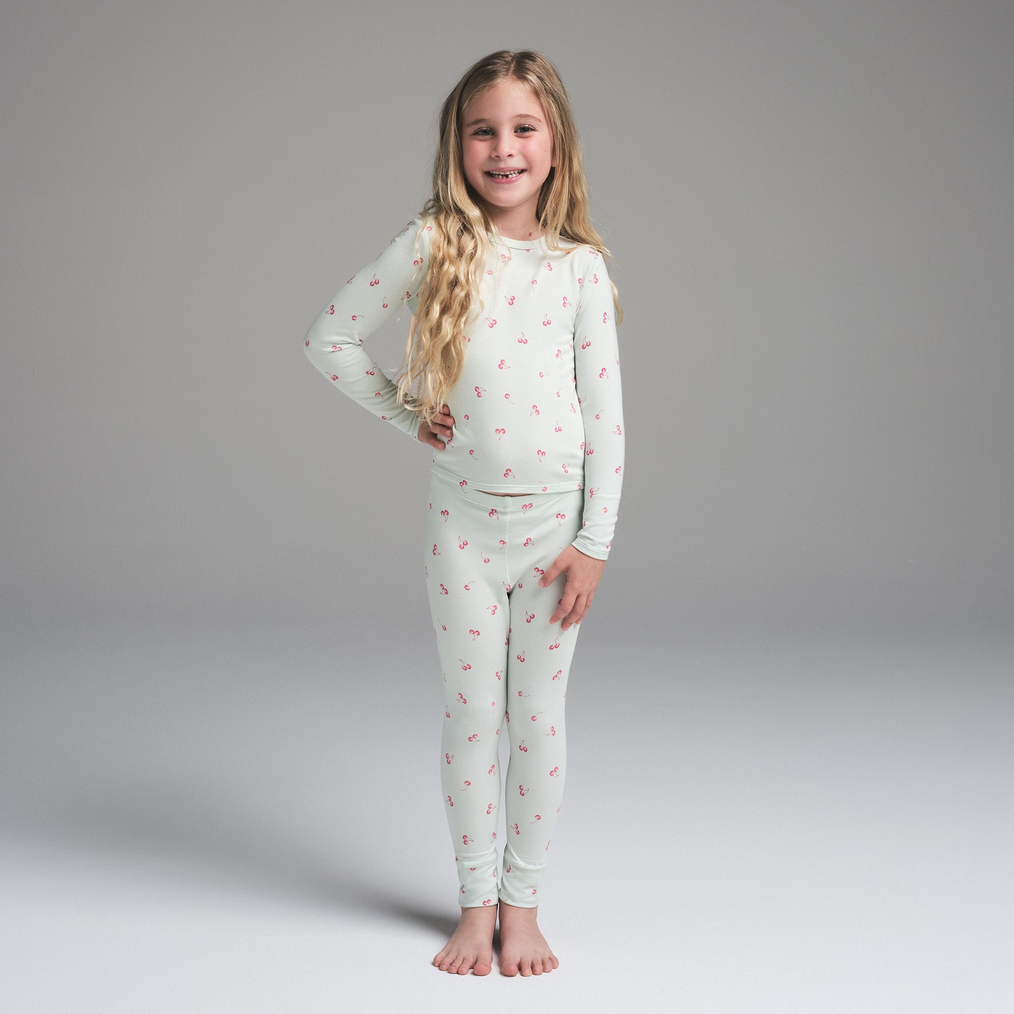 SKIMS SLEEP KIDS SLEEP SET | CLOUD CHERRY PRINT