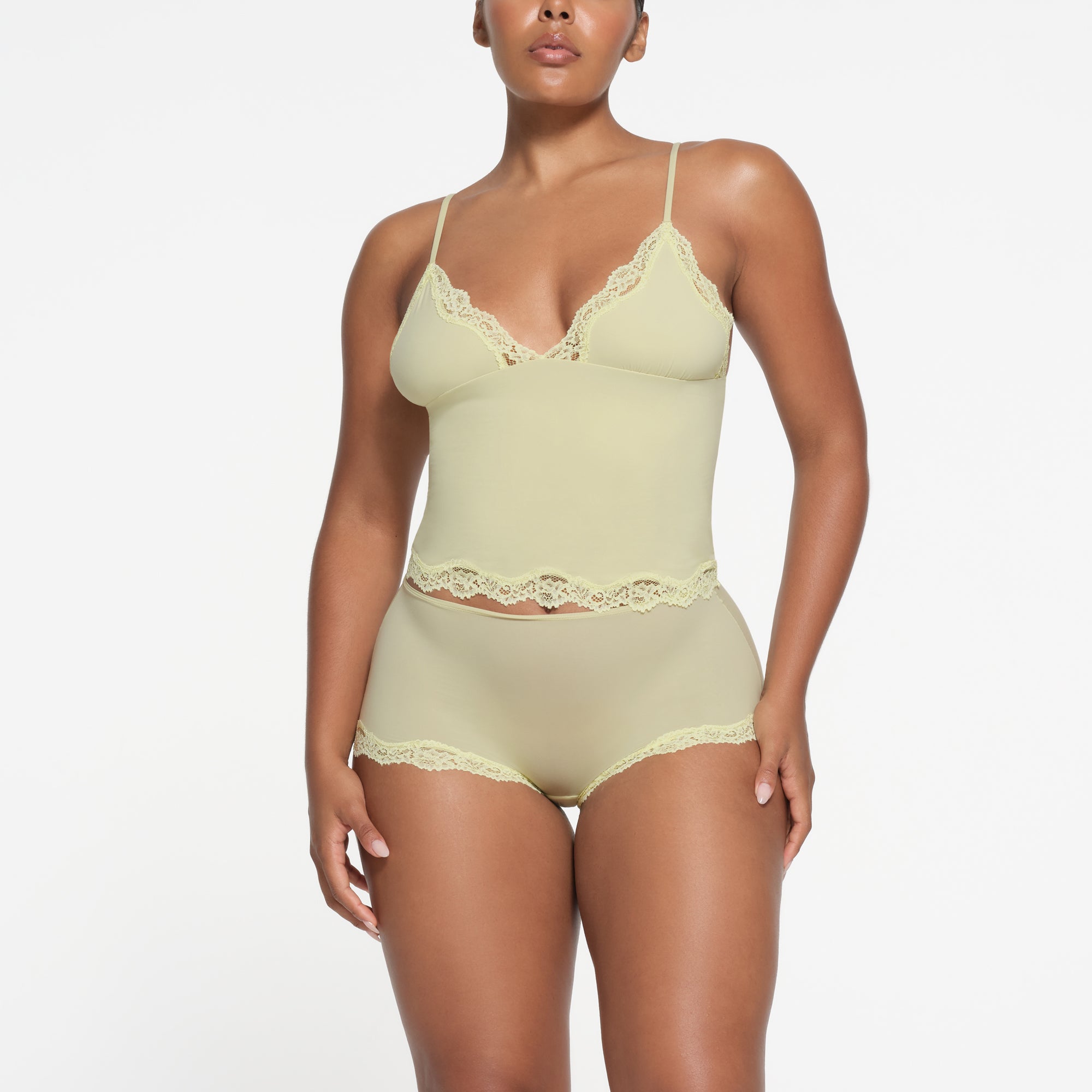 FITS EVERYBODY LACE TRIANGLE CAMI | SAGE