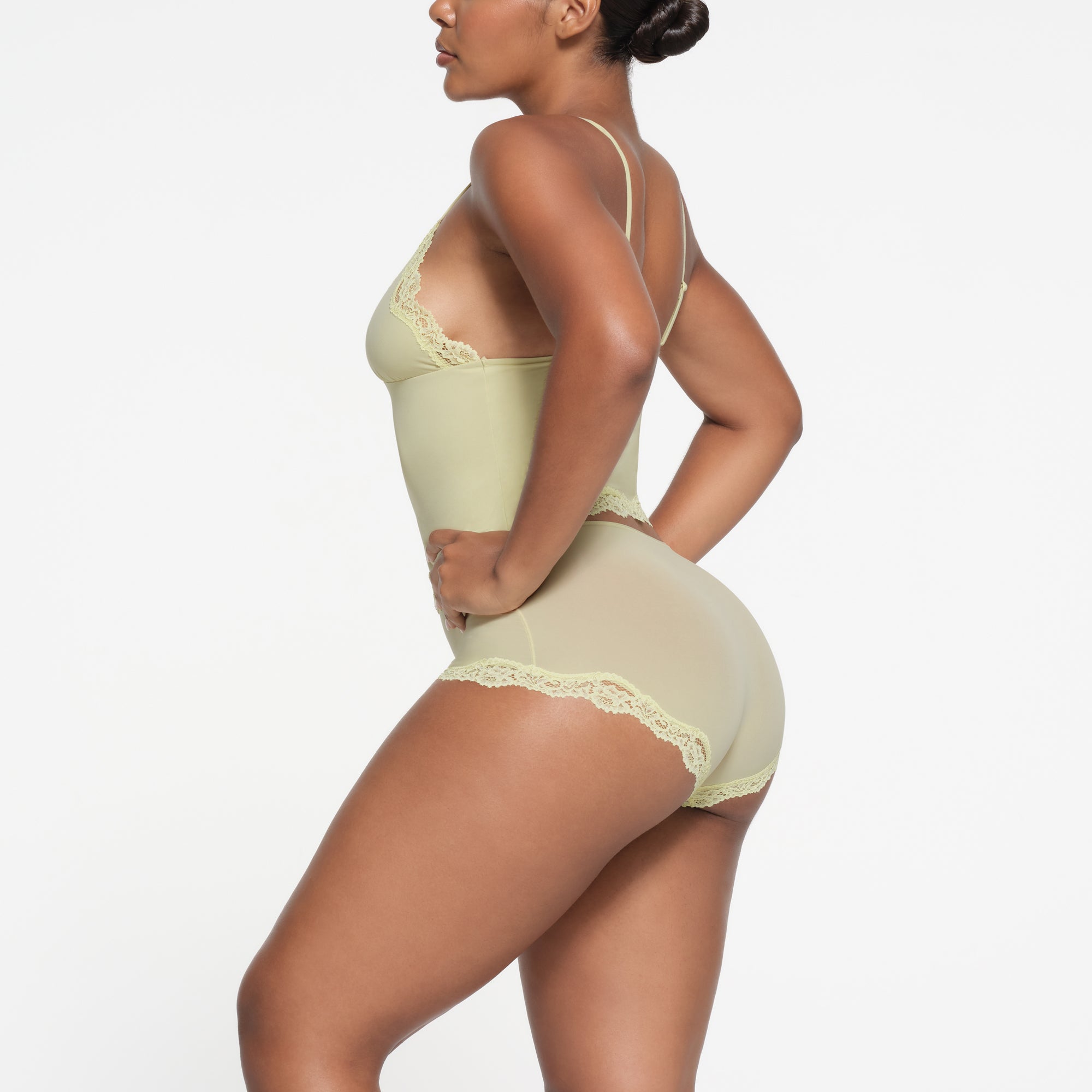 FITS EVERYBODY LACE TRIANGLE CAMI | SAGE - Image 2