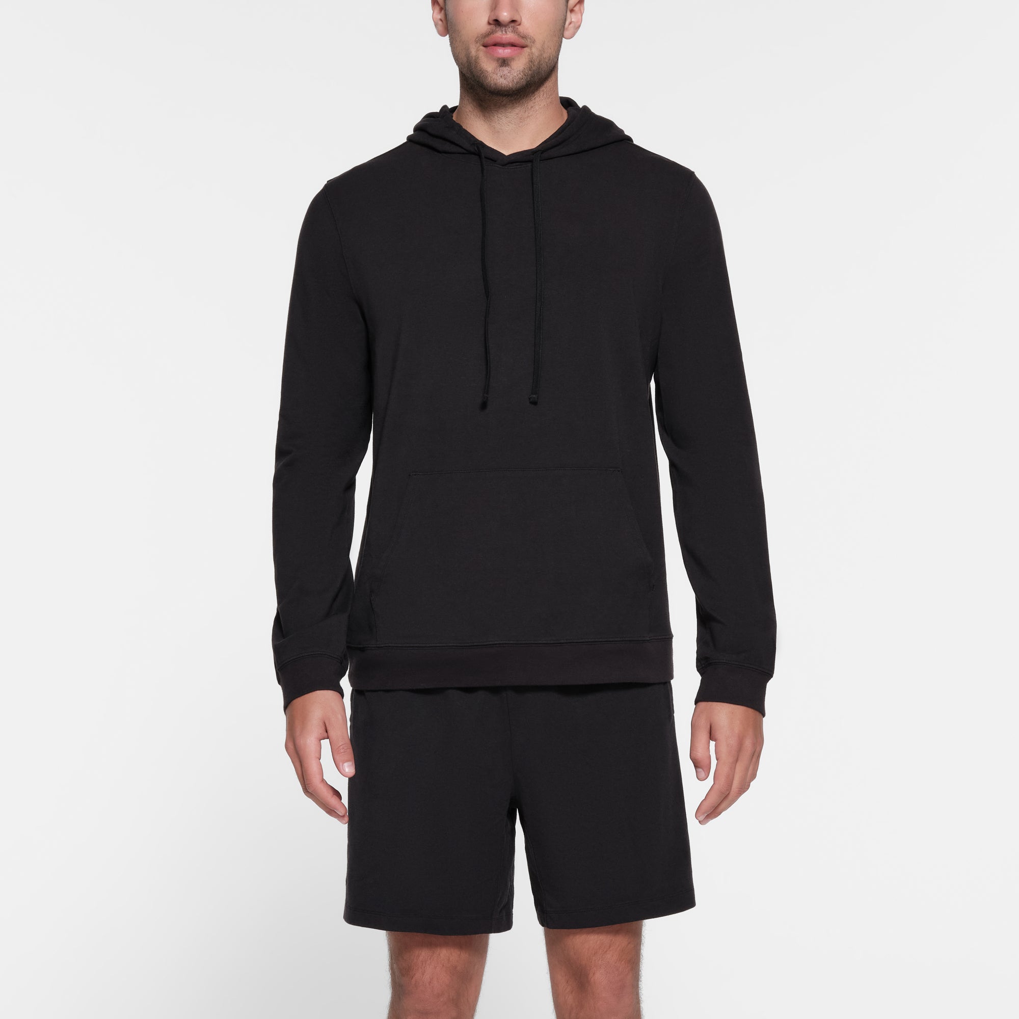 JERSEY LOUNGE MENS HOODIE | OBSIDIAN