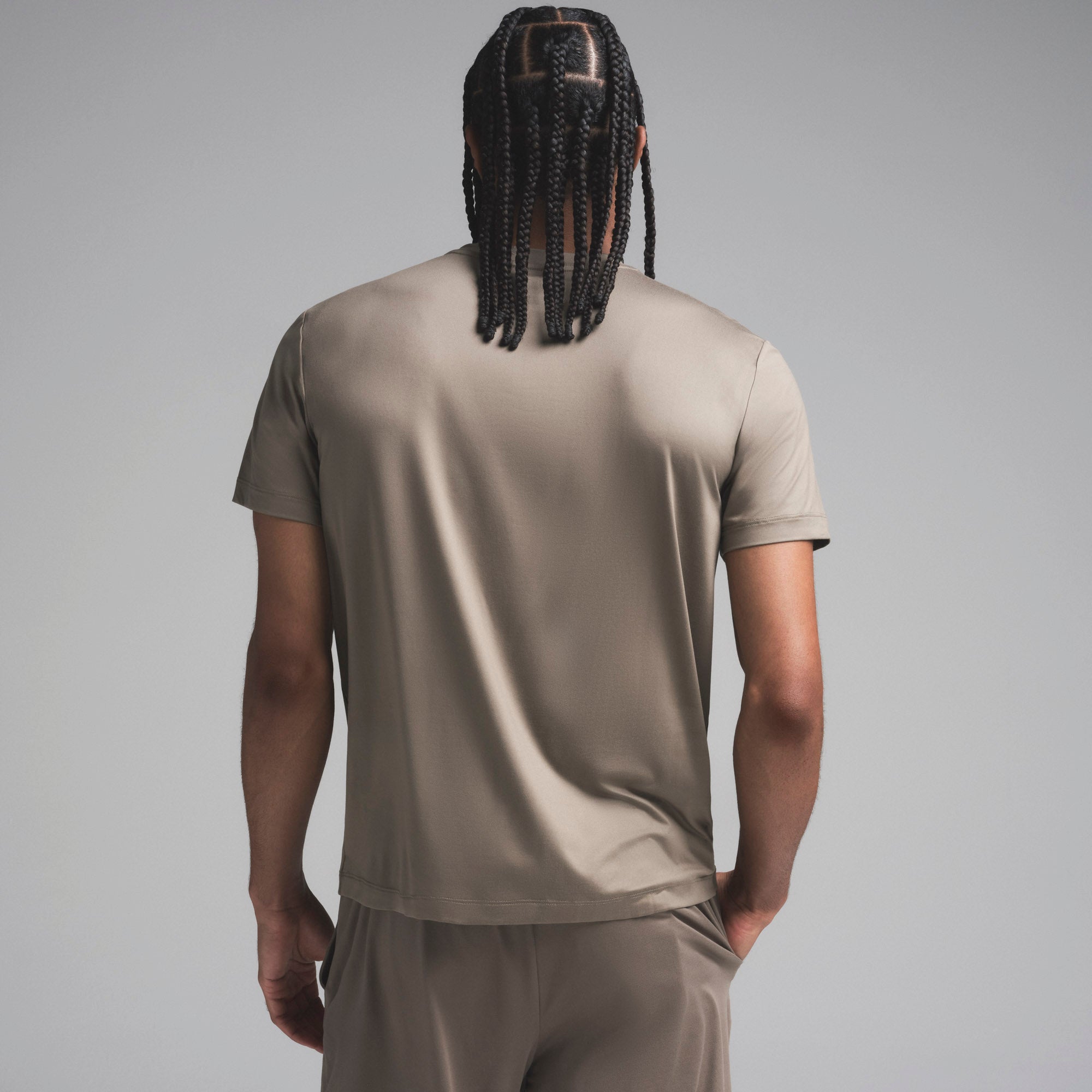 OUTDOOR JERSEY MENS CLASSIC T-SHIRT | TRUFFLE - Image 3