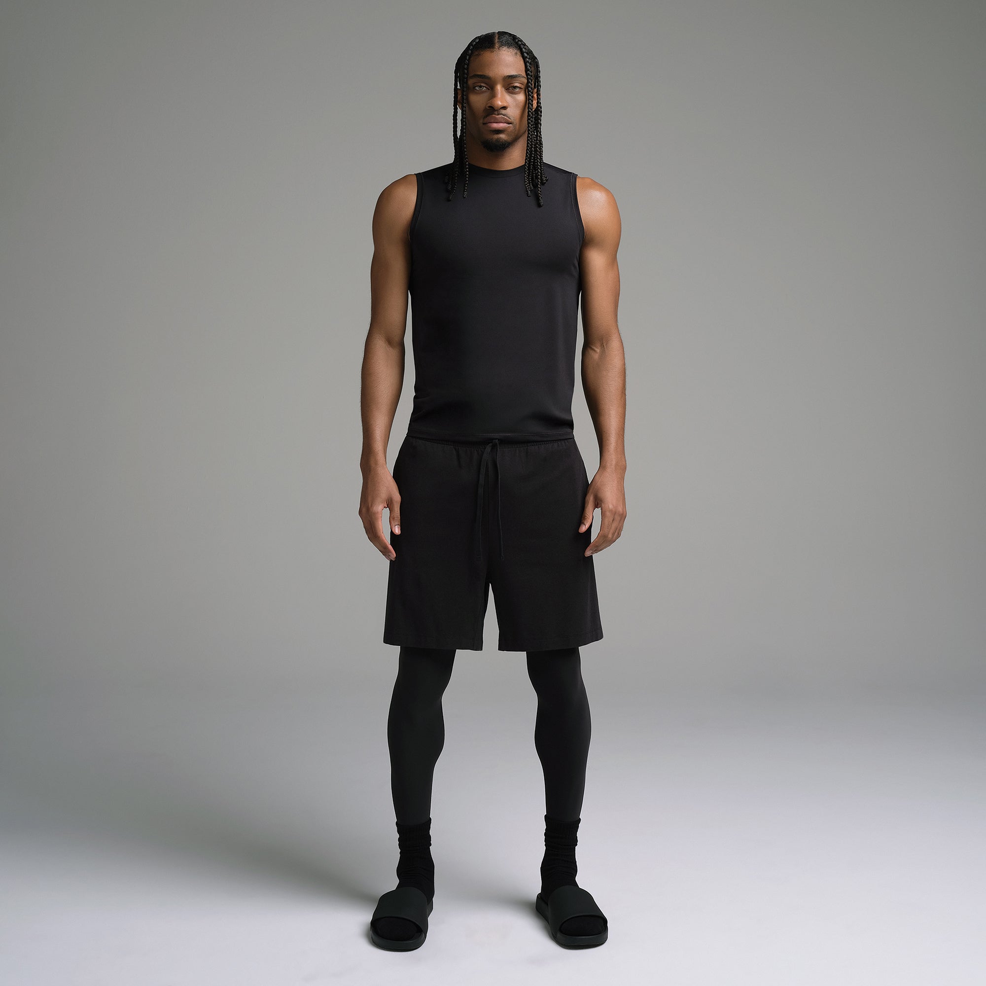 SKIMS SPORT MENS MUSCLE TANK | OBSIDIAN