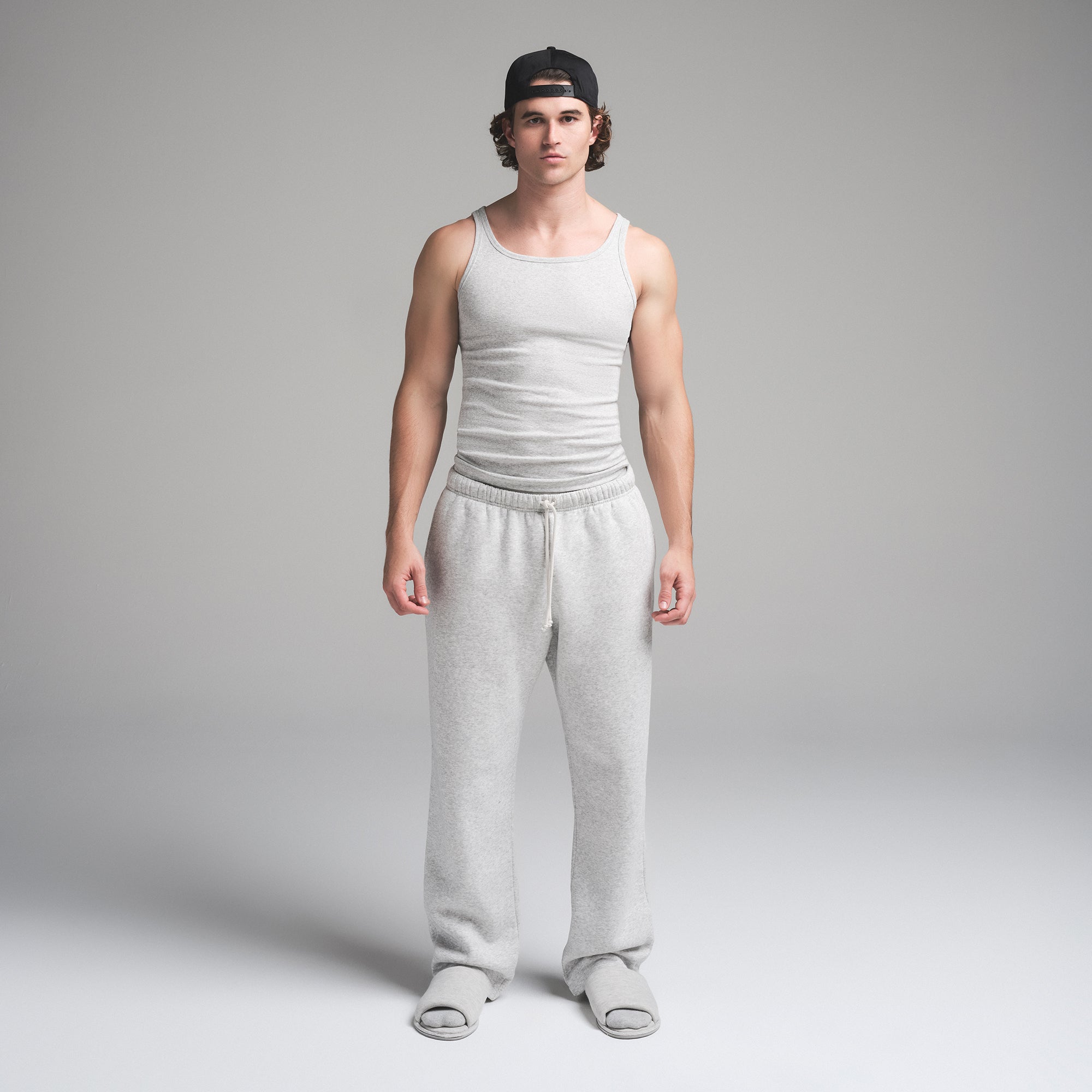 SKIMS COTTON MENS RIB TANK 3-PACK | HEATHER MULTI