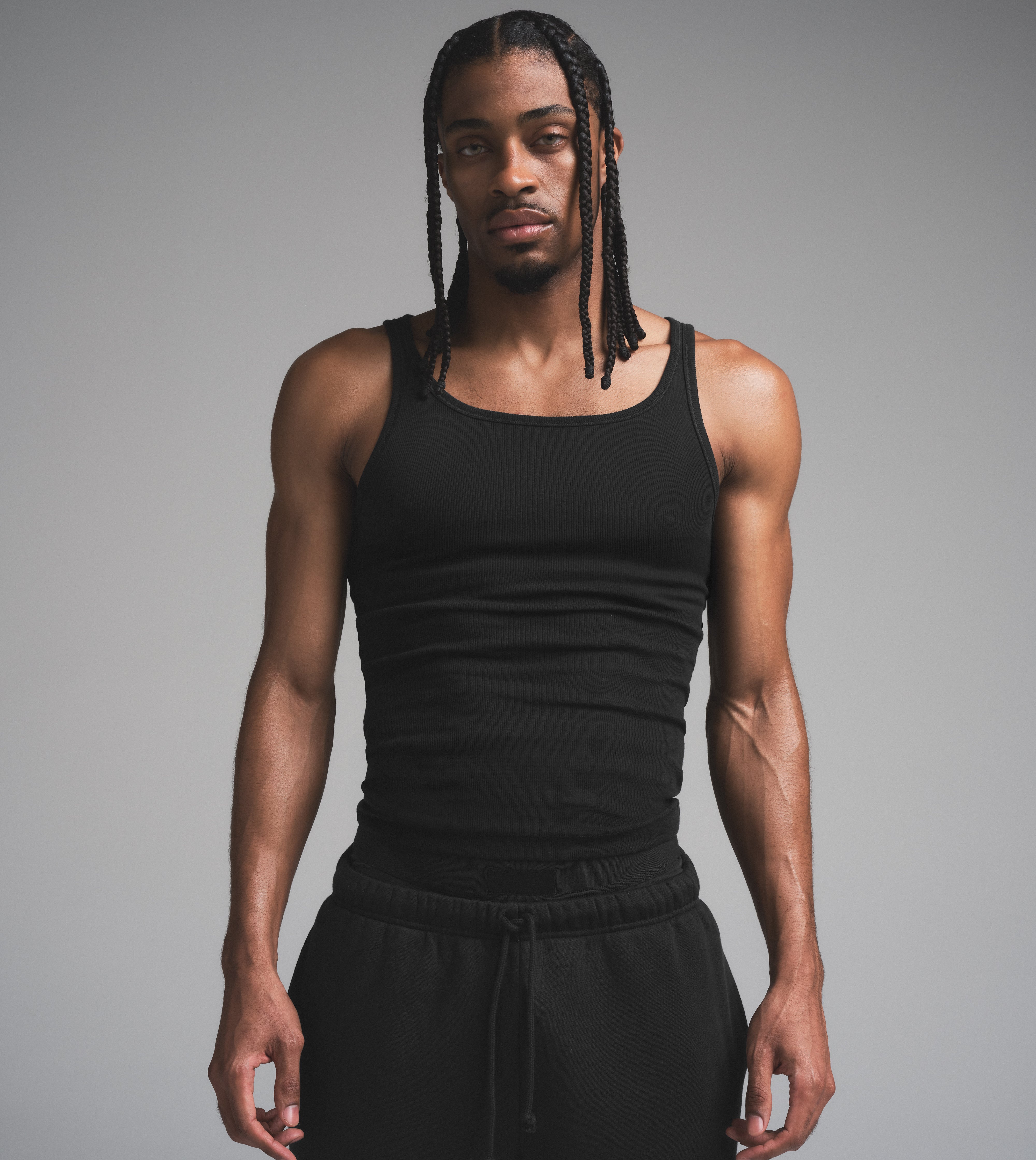 SKIMS COTTON MENS RIB TANK 3-PACK | ONYX - Image 2