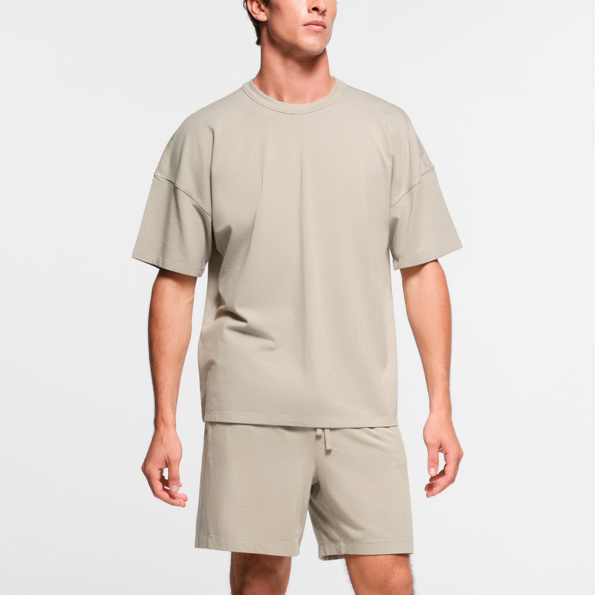 JERSEY LOUNGE MENS OVERSIZED T-SHIRT | SHALE