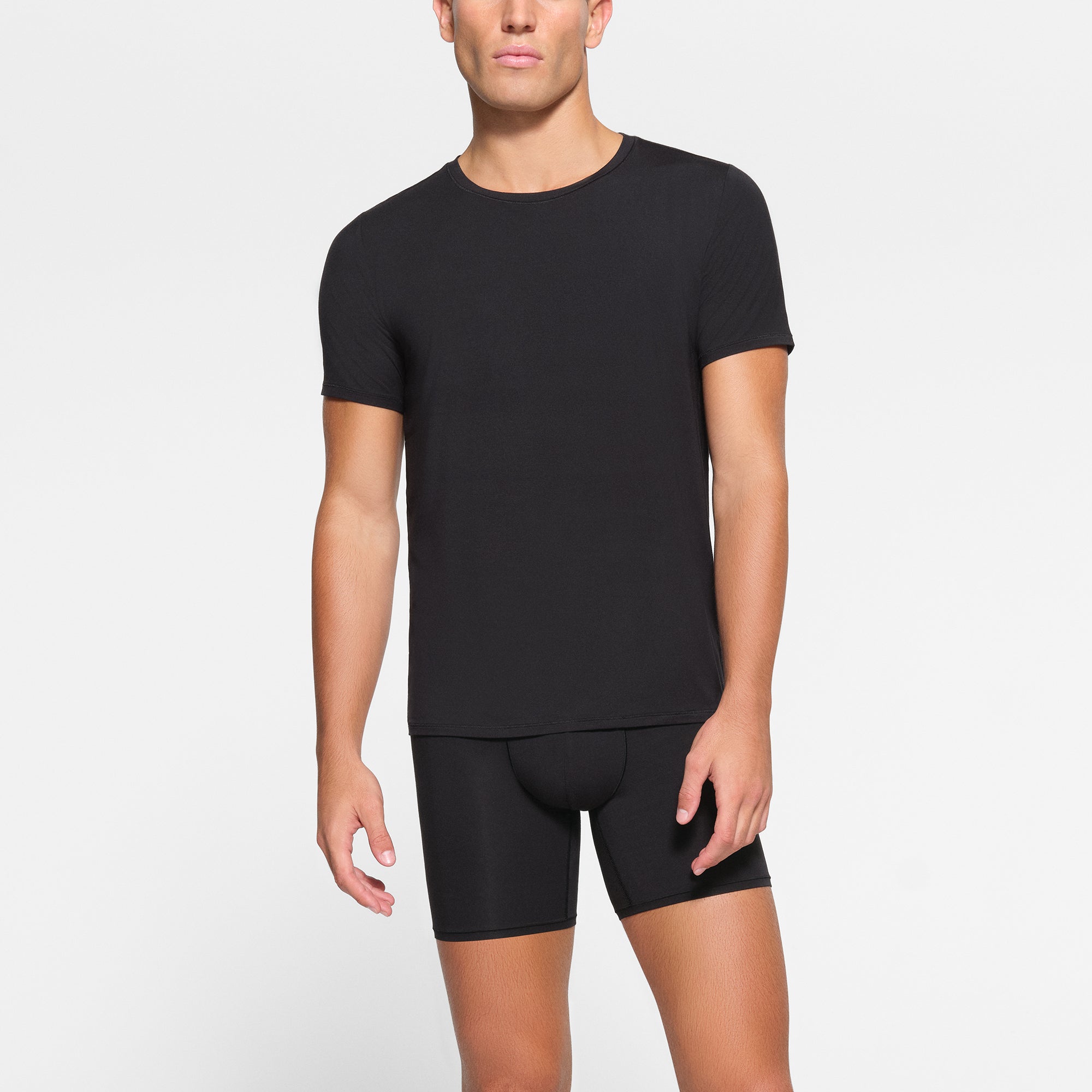 SKIMS STRETCH MENS T-SHIRT 3-PACK | OBSIDIAN