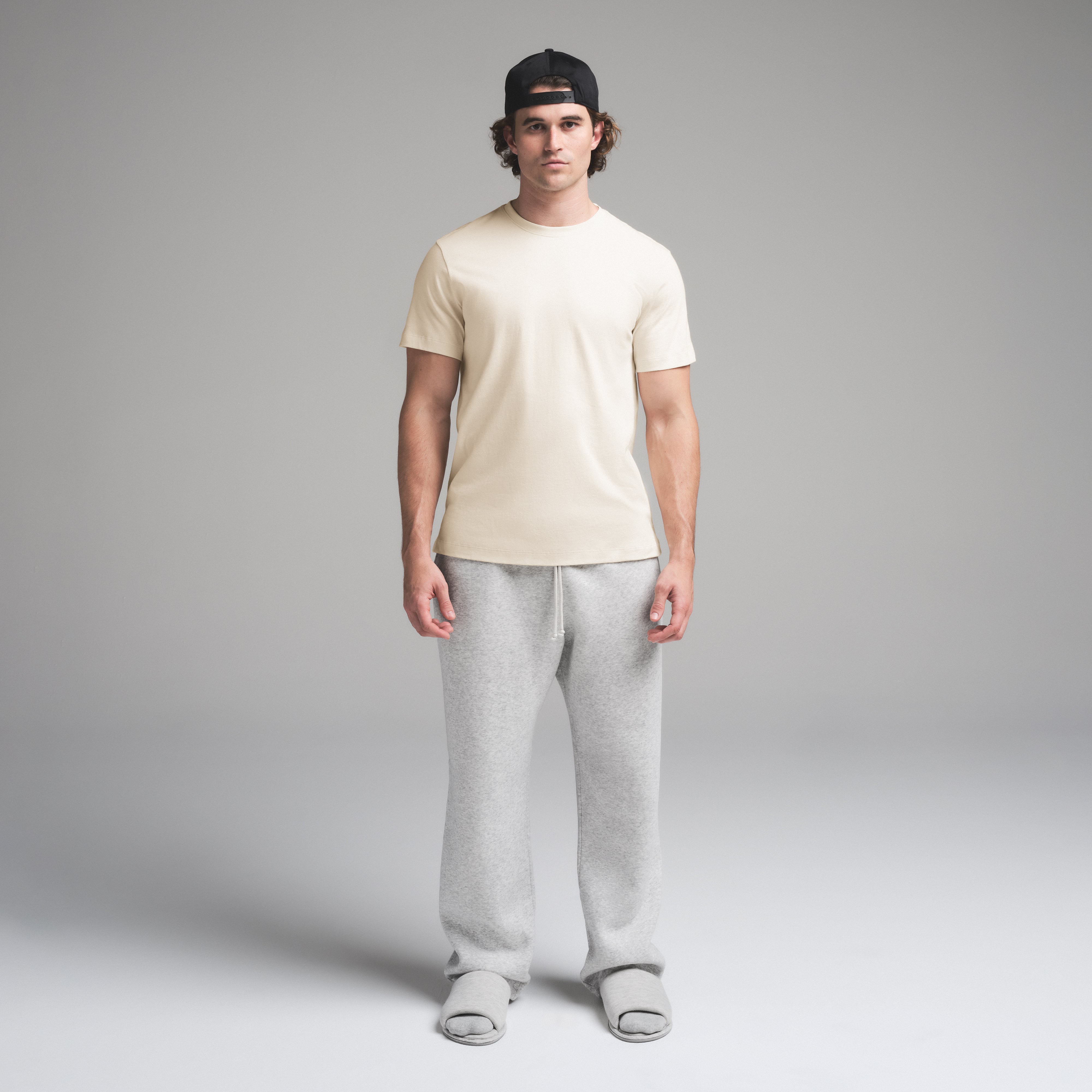 SKIMS COTTON MENS CLASSIC T-SHIRT | ECRU