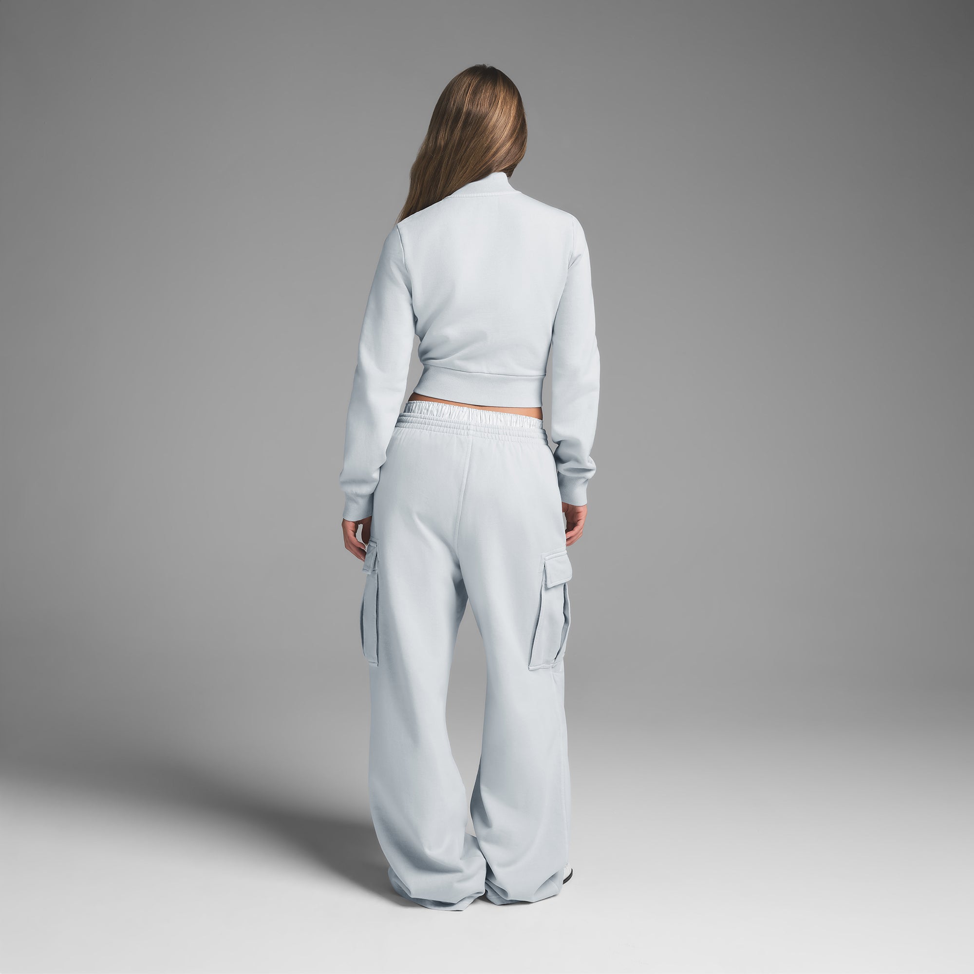 BOYFRIEND FLEECE CARGO PANT | ZEN BLUE - Image 4