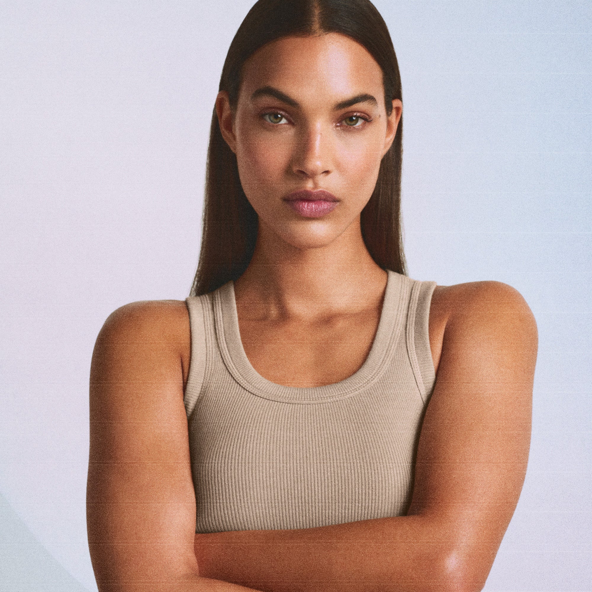 COTTON RIB TANK | LATTE - Image 4